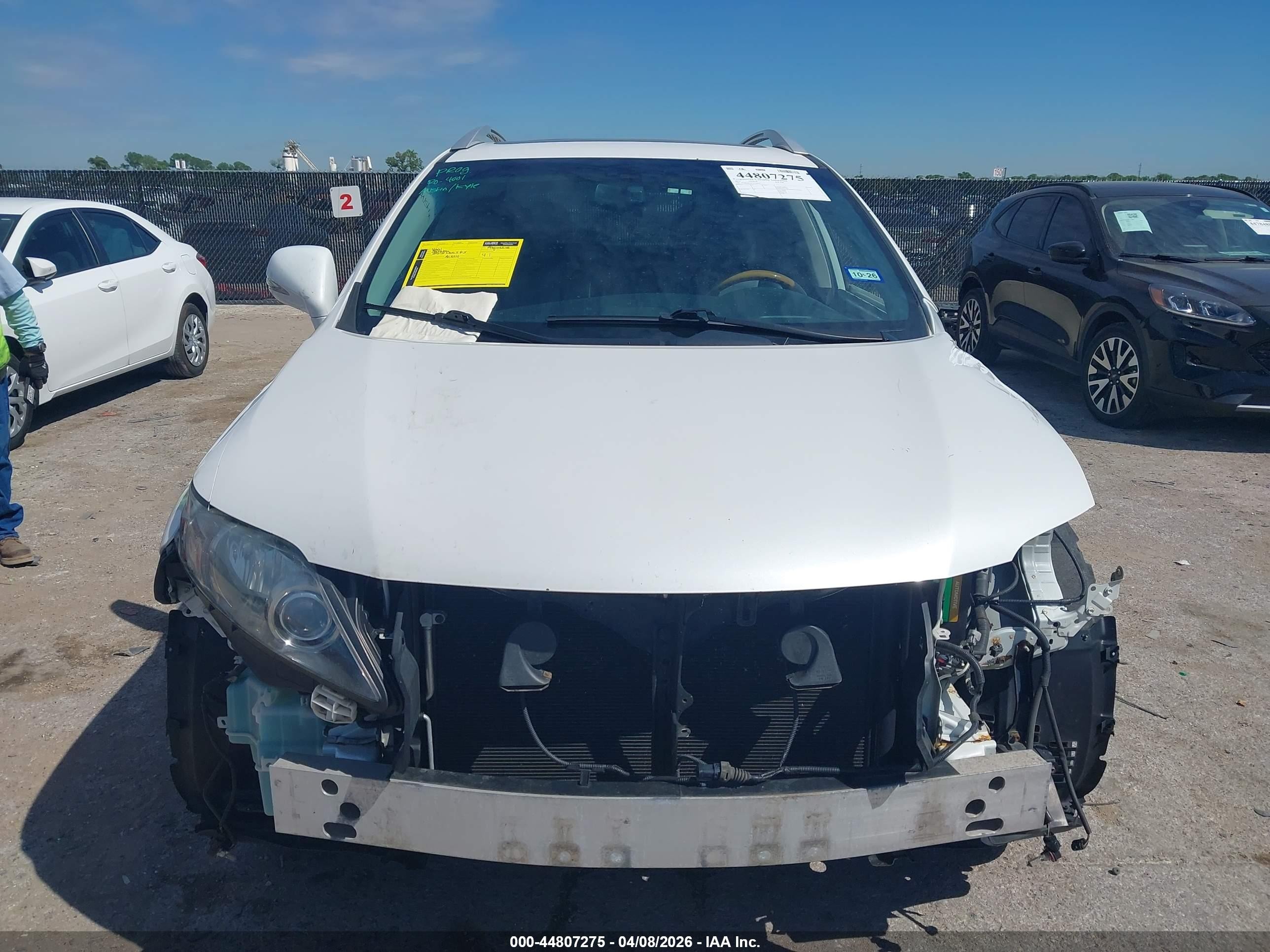 2012 Lexus Rx 350   White vin: 2T2BK1BA4CC138967