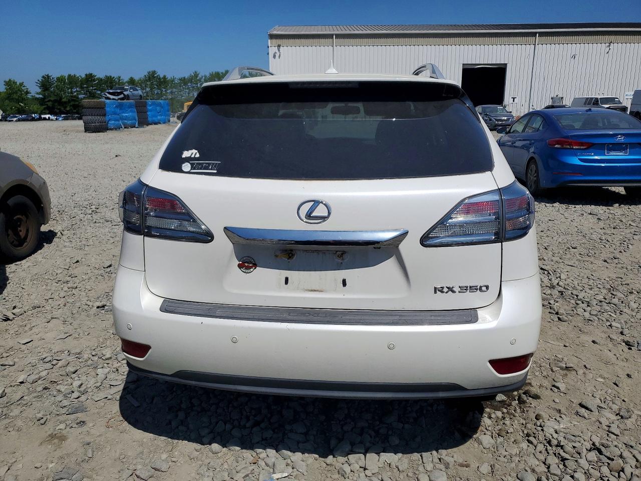 2012 Lexus Rx 350 White vin: 2T2BK1BA4CC139732