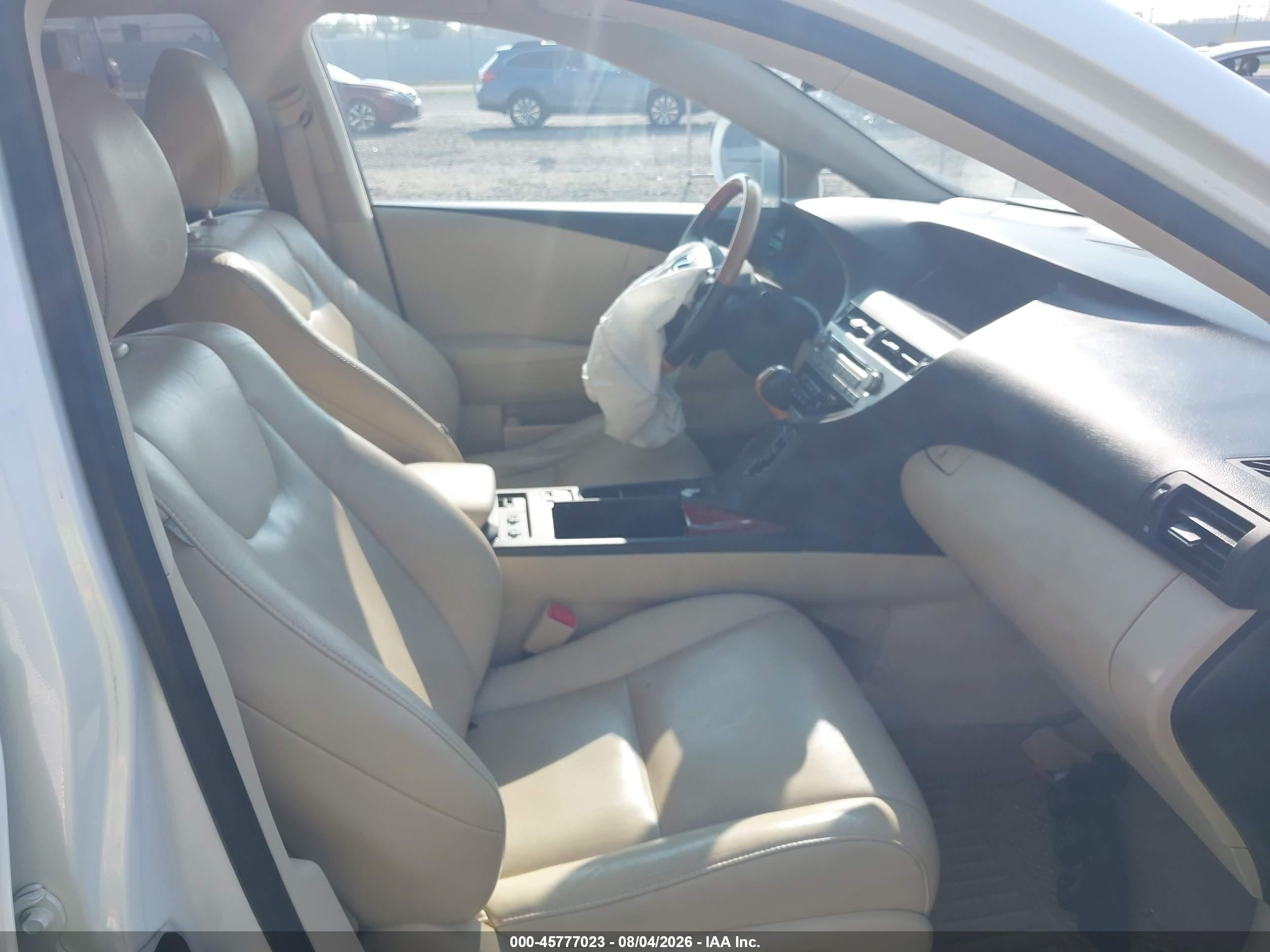 2012 Lexus Rx 350   White vin: 2T2BK1BA4CC141982