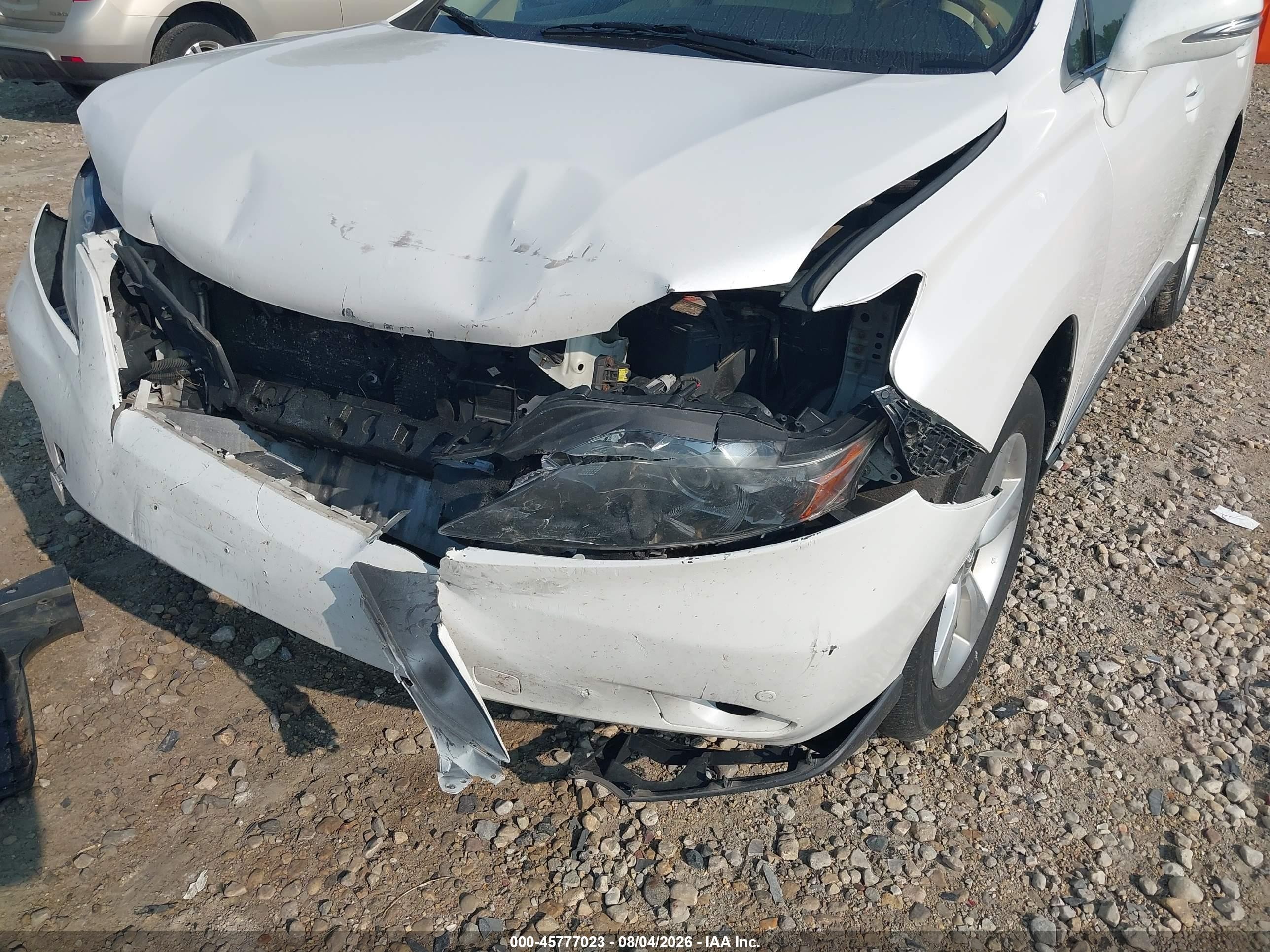 2012 Lexus Rx 350   White vin: 2T2BK1BA4CC141982