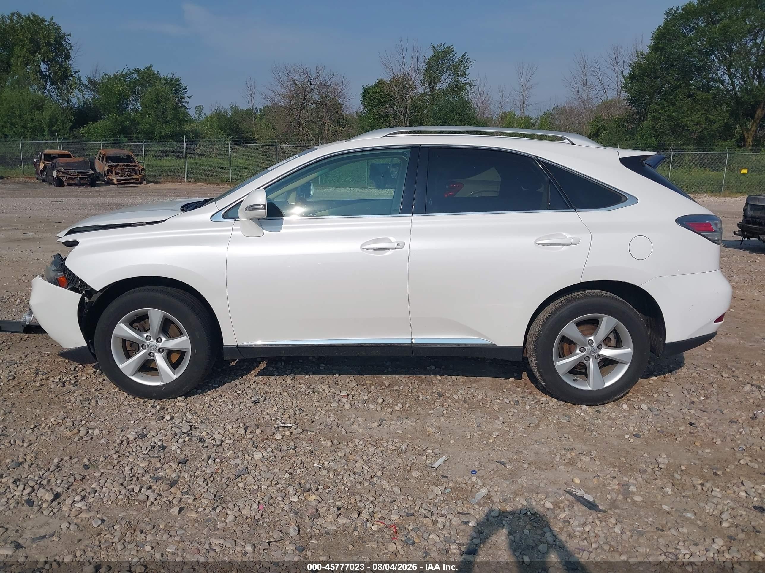 2012 Lexus Rx 350   White vin: 2T2BK1BA4CC141982