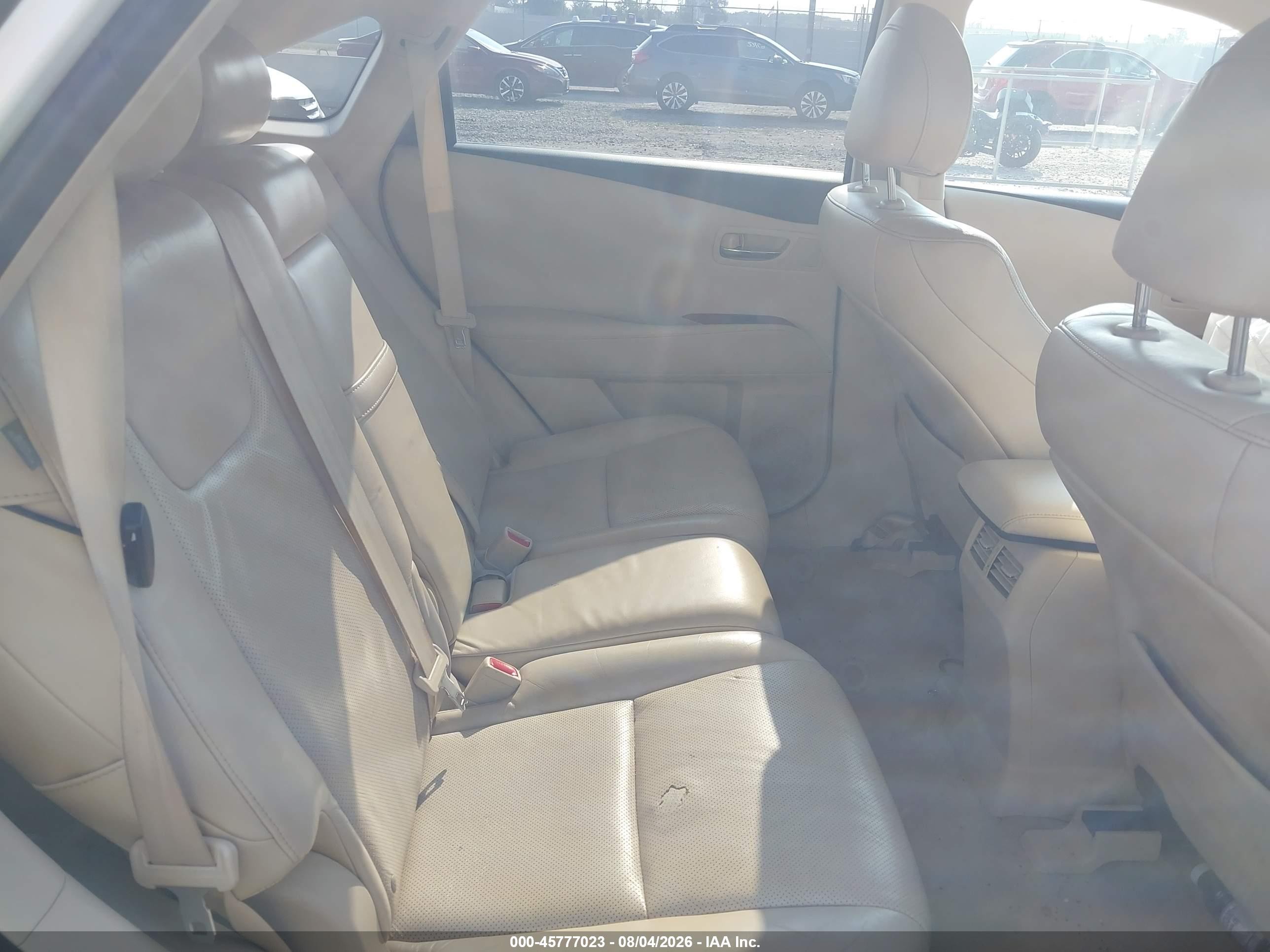 2012 Lexus Rx 350   White vin: 2T2BK1BA4CC141982