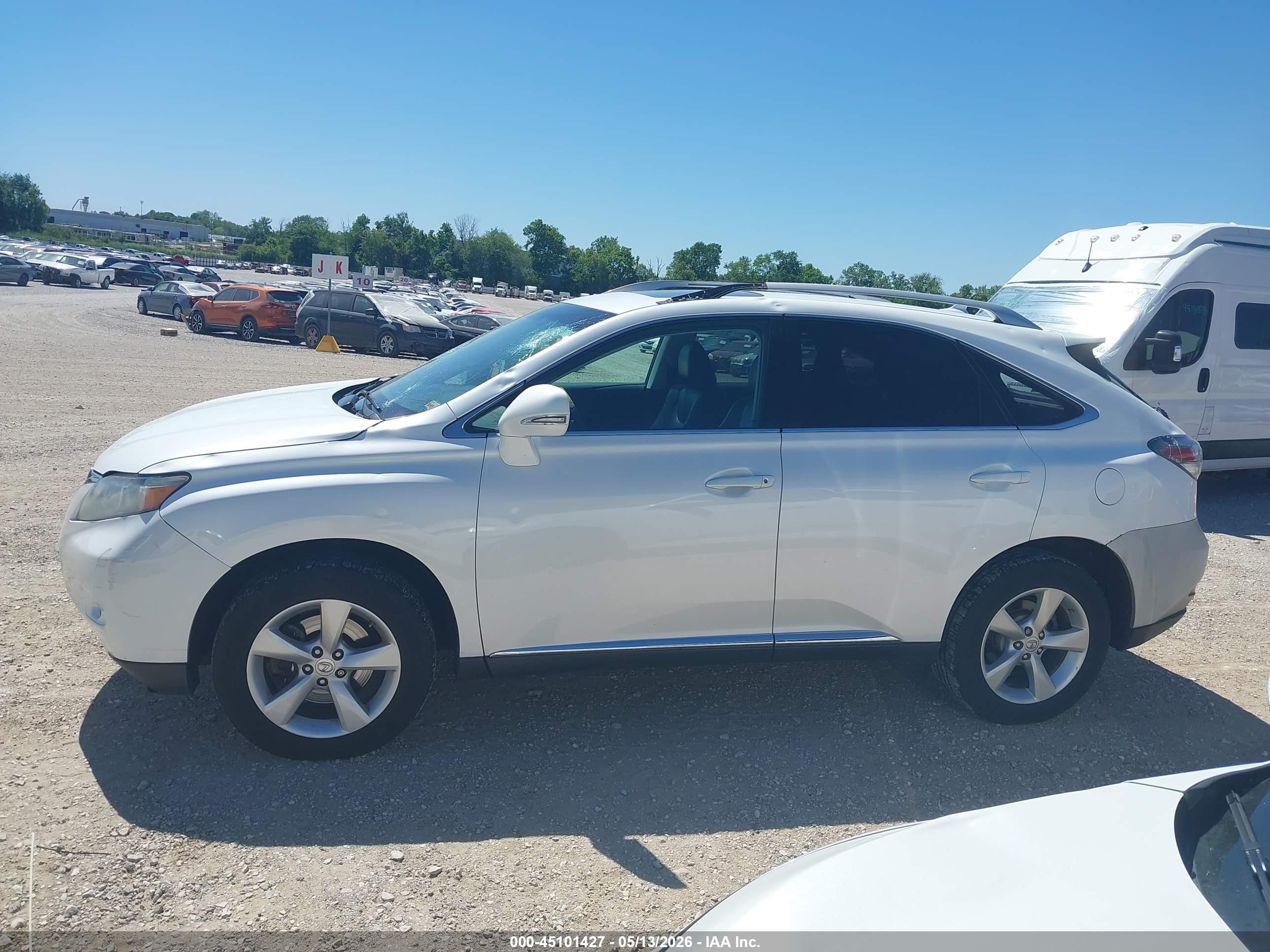 2012 Lexus Rx 350 White vin: 2T2BK1BA4CC143859