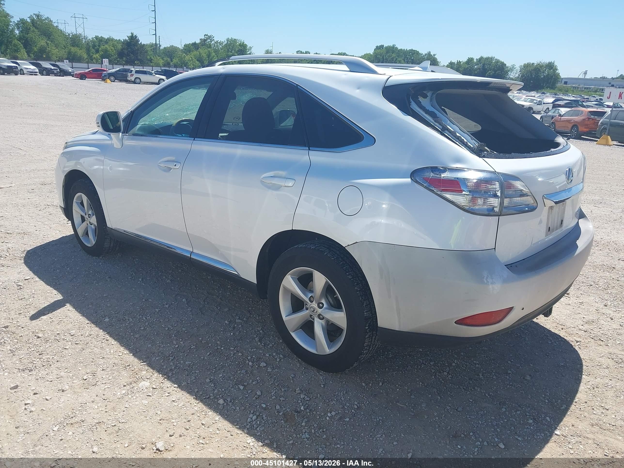 2012 Lexus Rx 350 White vin: 2T2BK1BA4CC143859