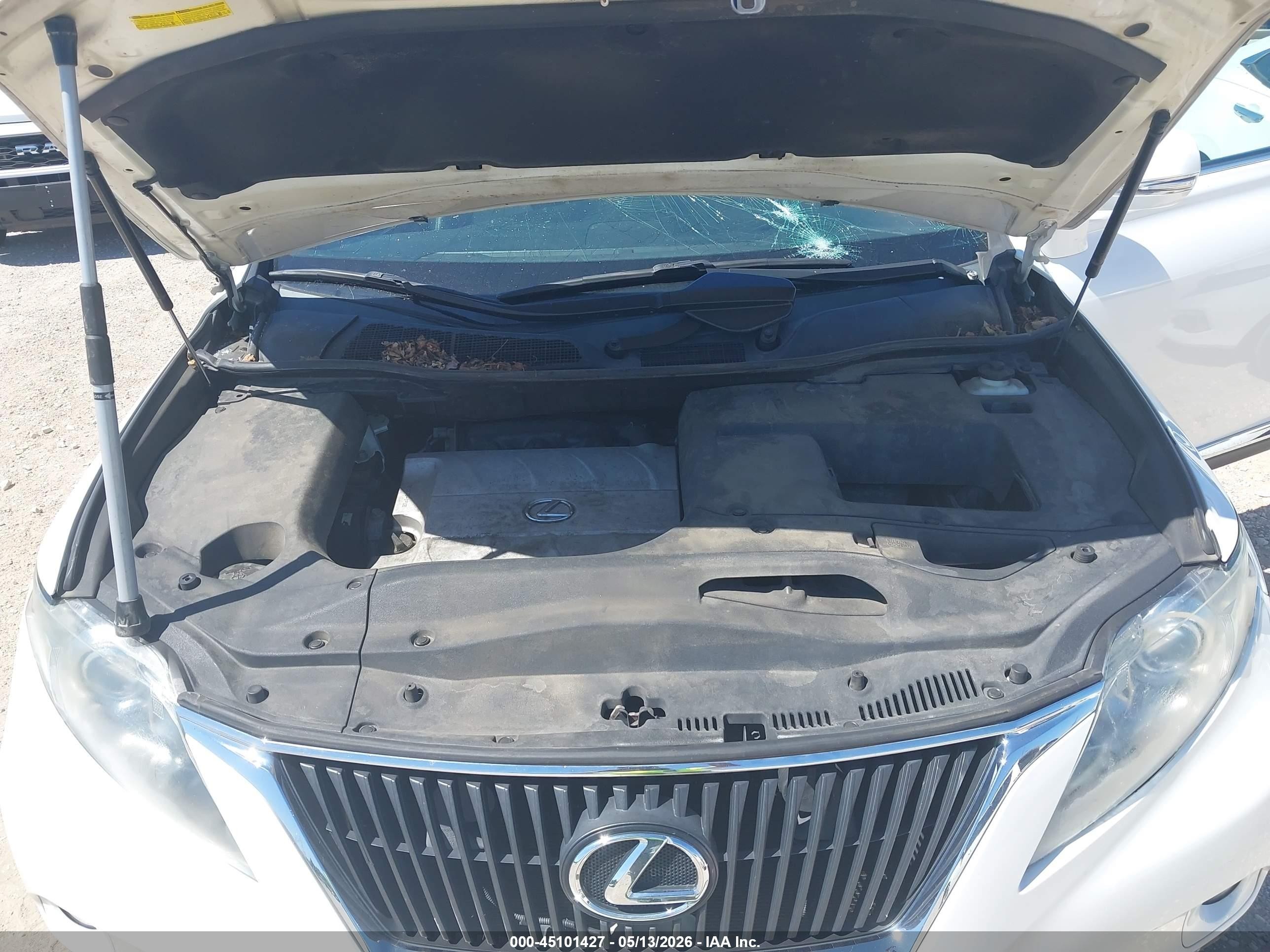 2012 Lexus Rx 350 White vin: 2T2BK1BA4CC143859