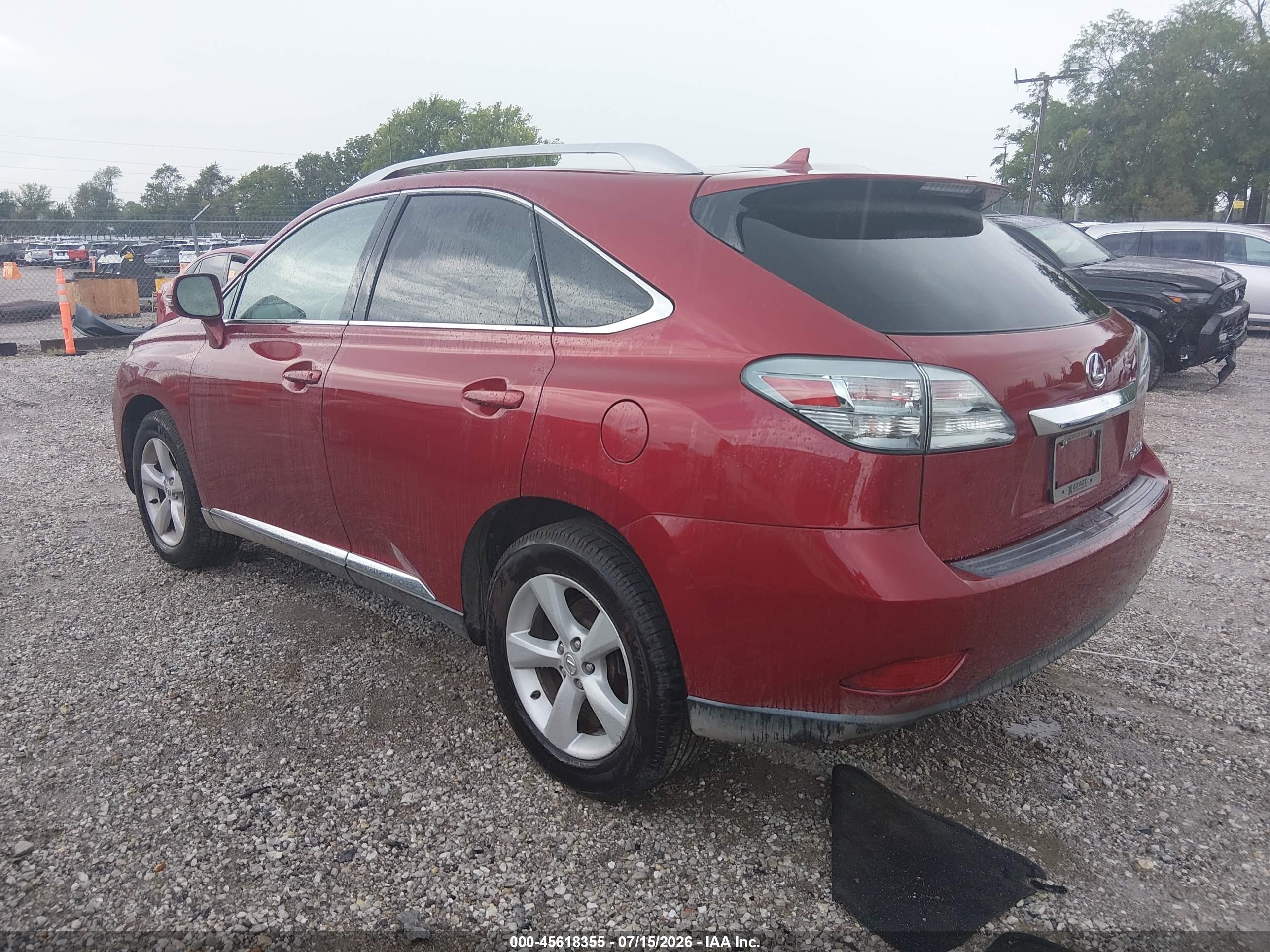 2012 Lexus Rx 350 Maroon vin: 2T2BK1BA4CC147555