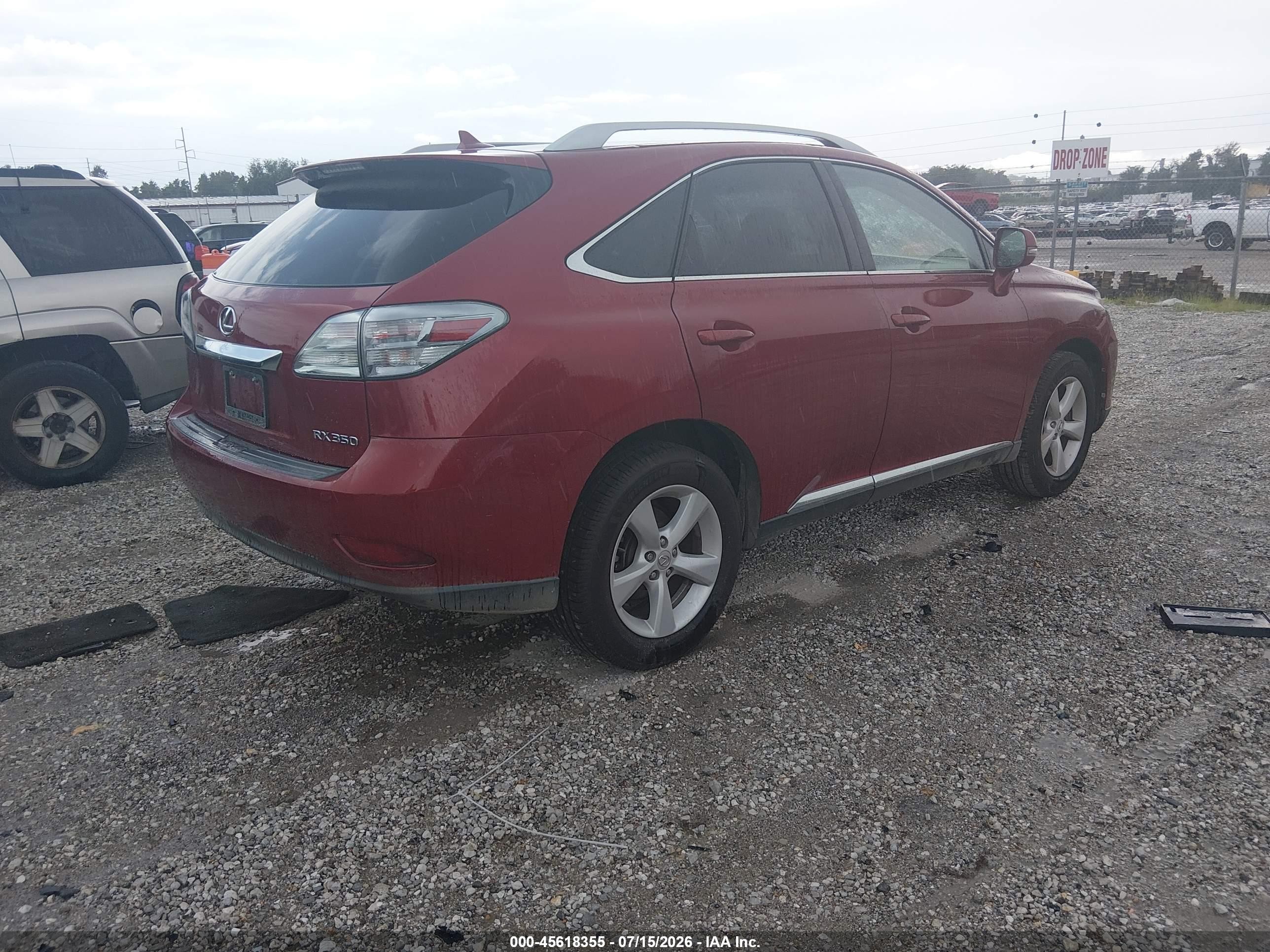 2012 Lexus Rx 350 Maroon vin: 2T2BK1BA4CC147555