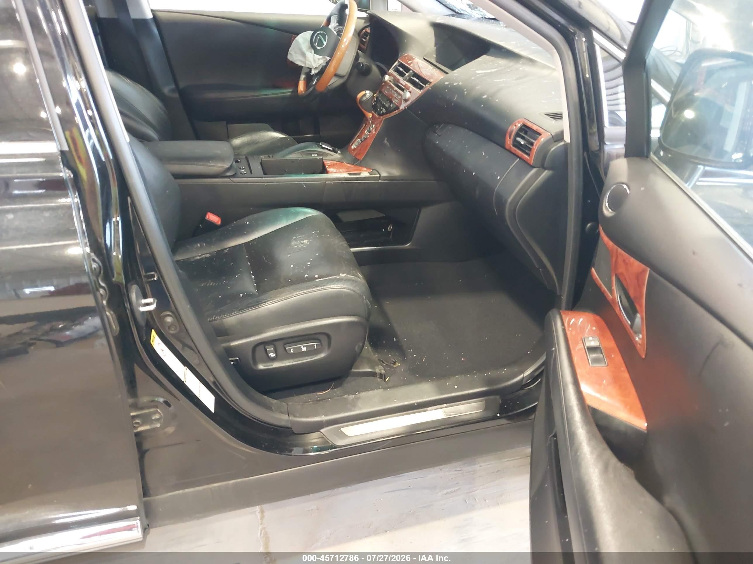2012 Lexus Rx 350   Black vin: 2T2BK1BA4CC150276