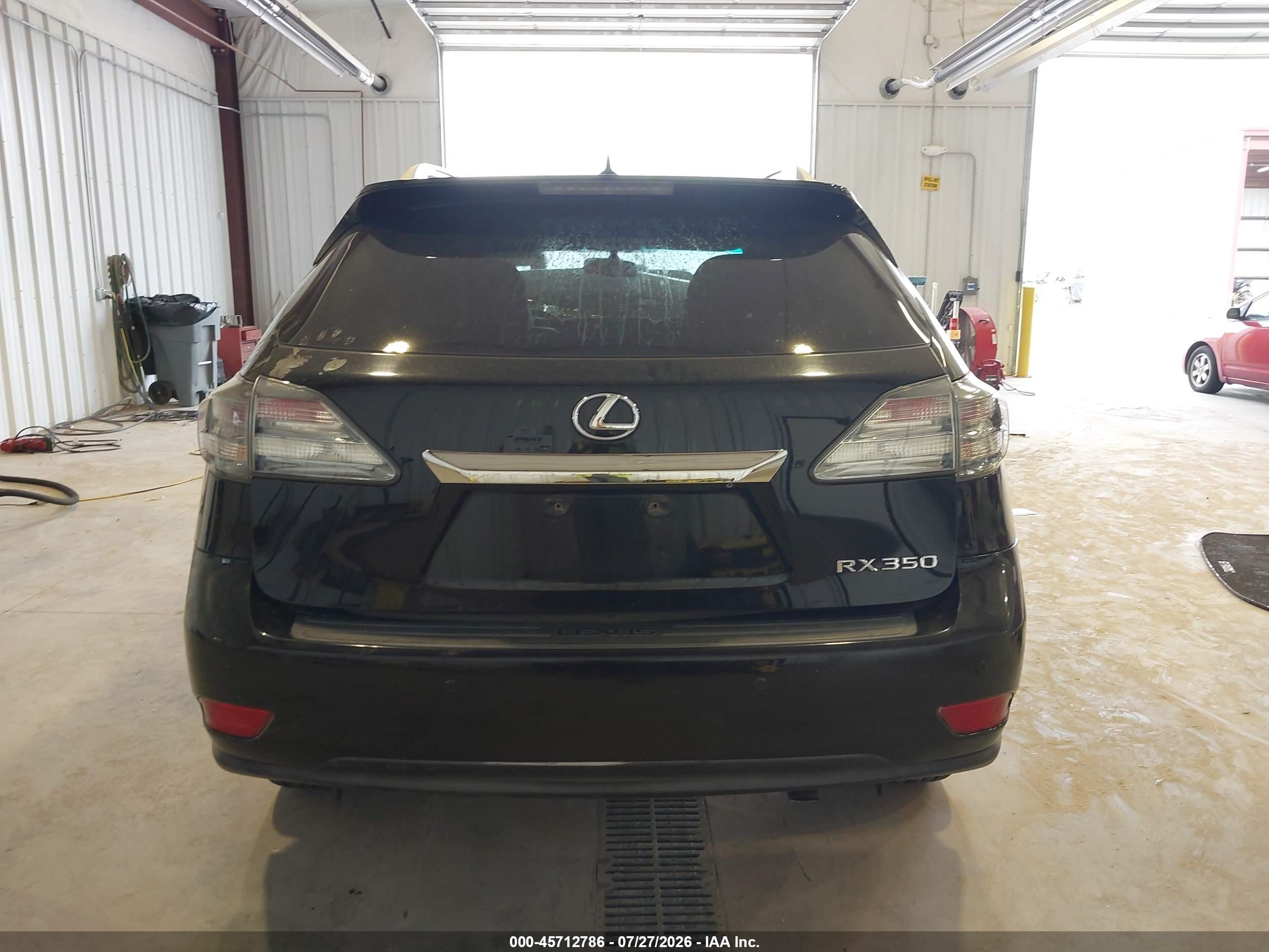 2012 Lexus Rx 350   Black vin: 2T2BK1BA4CC150276