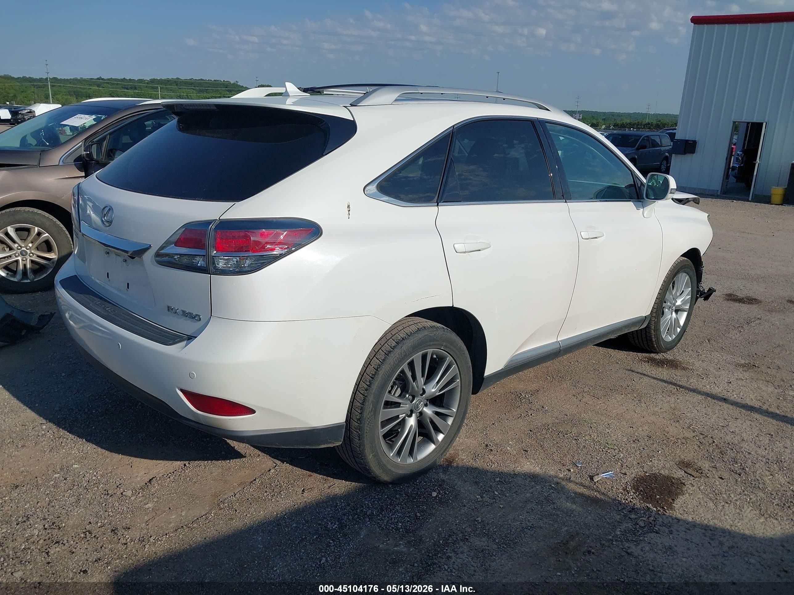 2013 Lexus Rx 350   White vin: 2T2BK1BA4DC157729