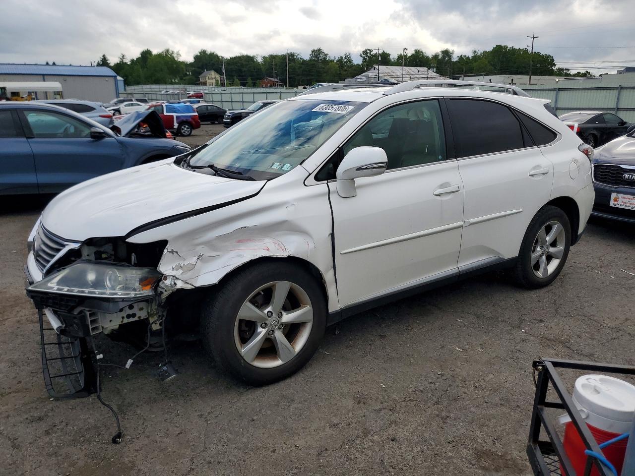2013 Lexus Rx 350 Base White vin: 2T2BK1BA4DC171159