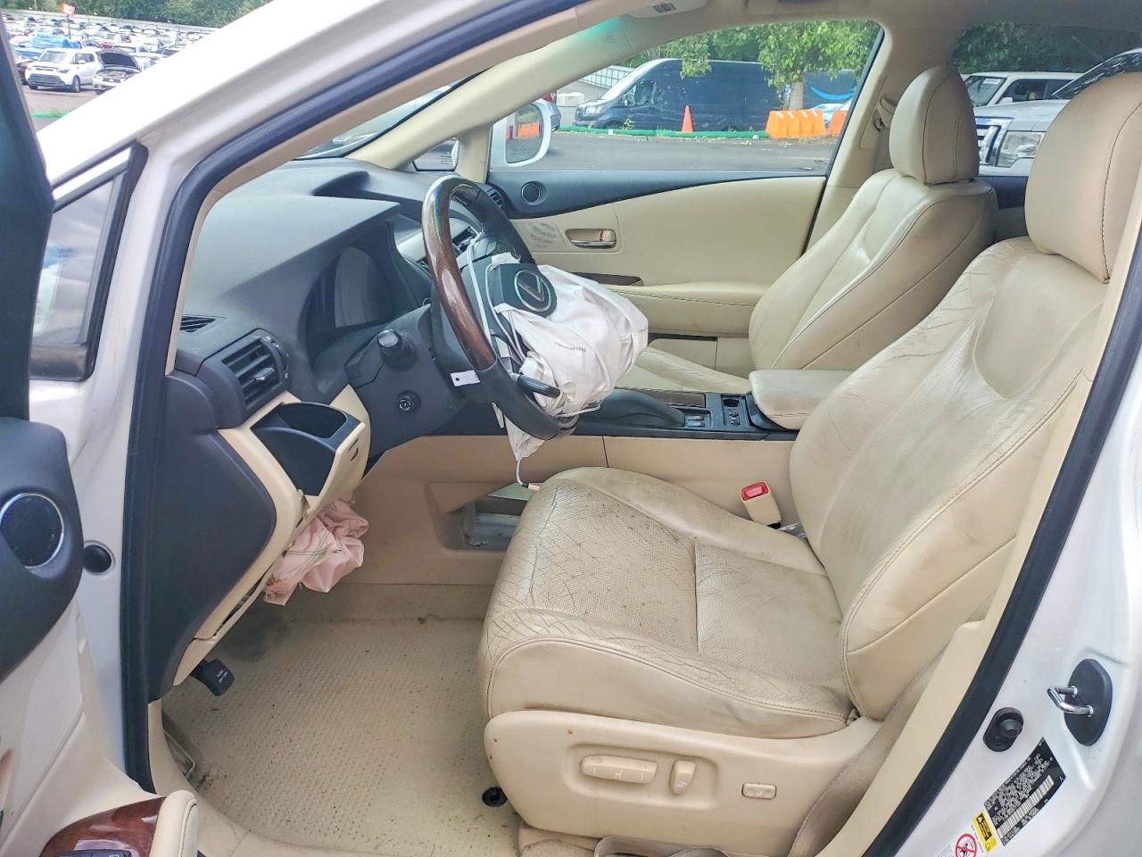 2013 Lexus Rx 350 Base White vin: 2T2BK1BA4DC171307