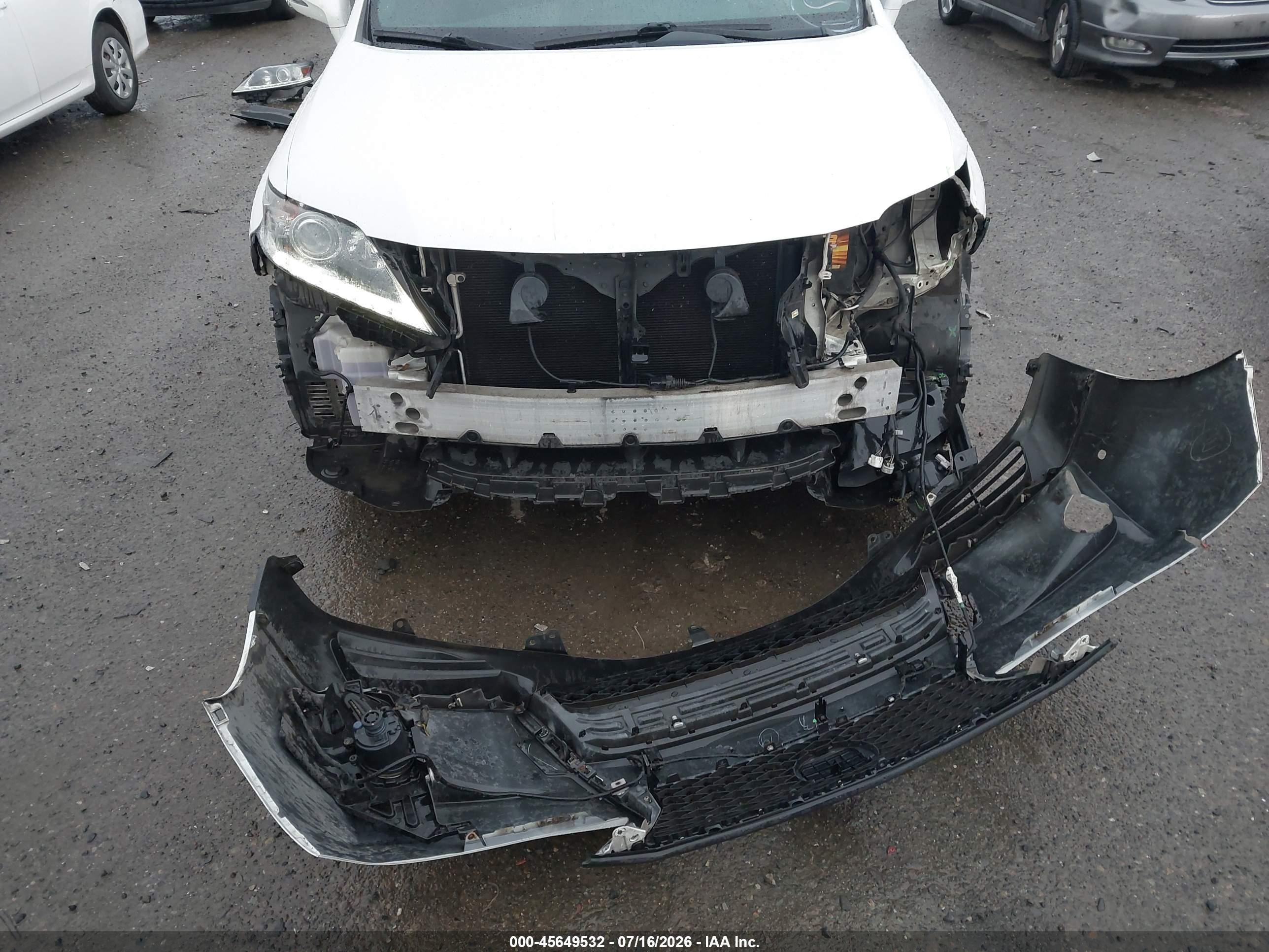 2013 Lexus Rx 350 F Sport White vin: 2T2BK1BA4DC182811