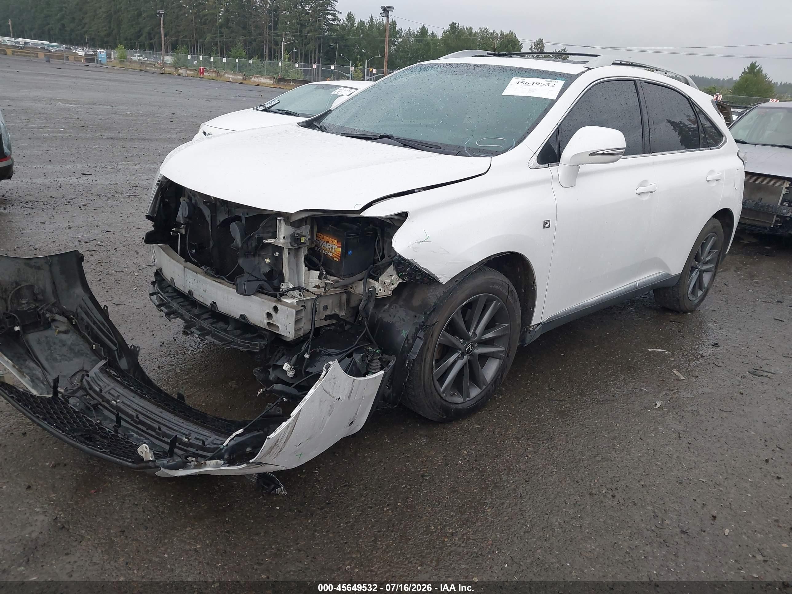 2013 Lexus Rx 350 F Sport White vin: 2T2BK1BA4DC182811