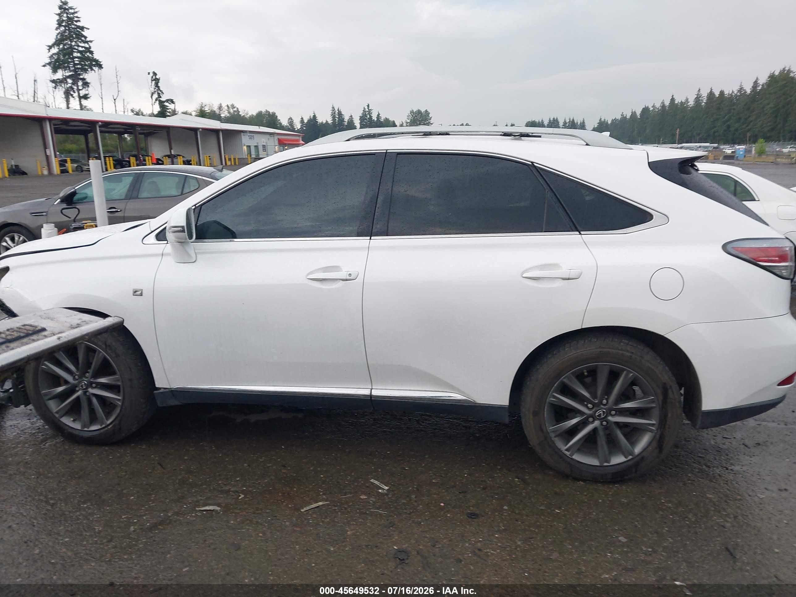 2013 Lexus Rx 350 F Sport White vin: 2T2BK1BA4DC182811