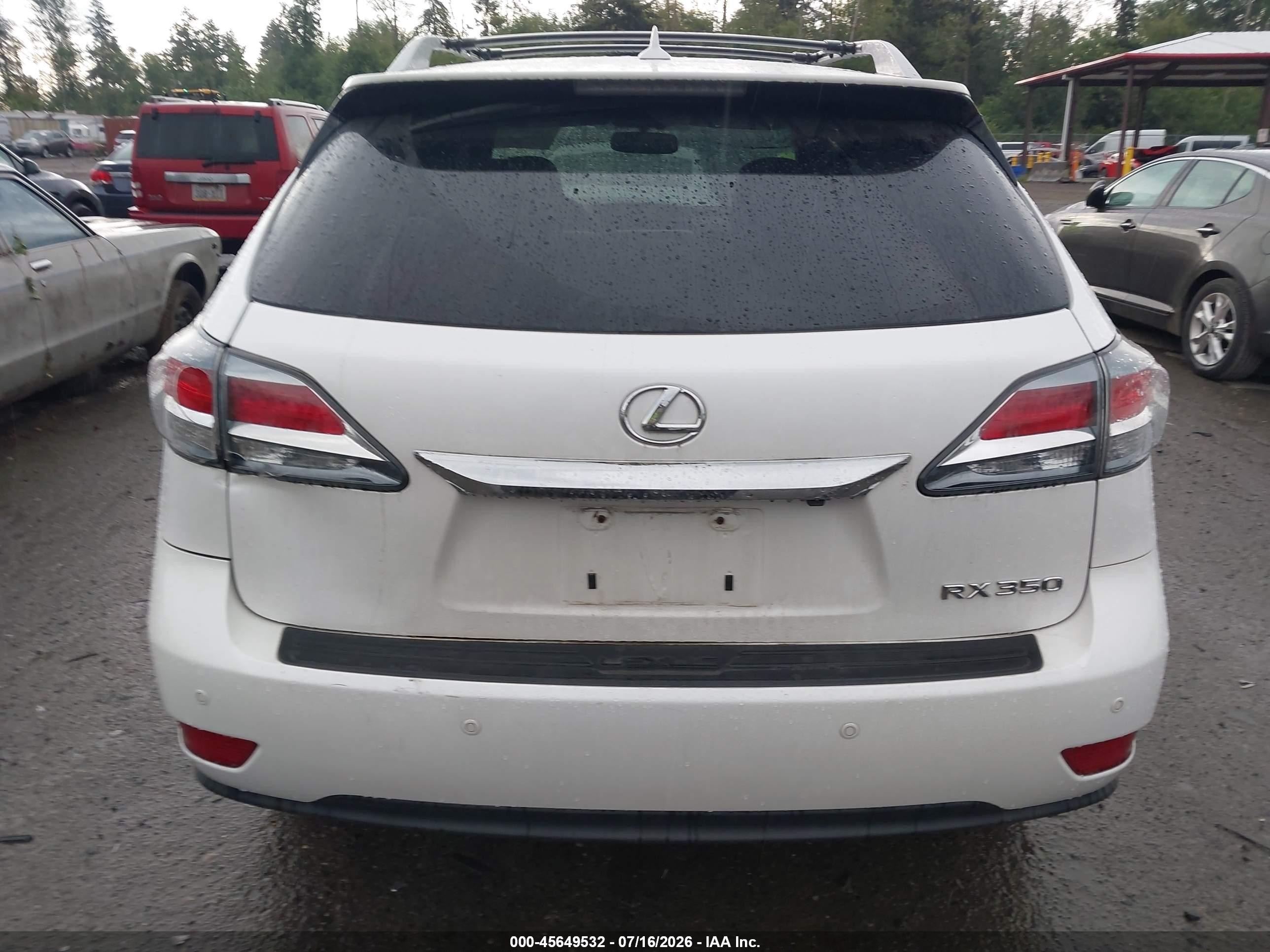 2013 Lexus Rx 350 F Sport White vin: 2T2BK1BA4DC182811