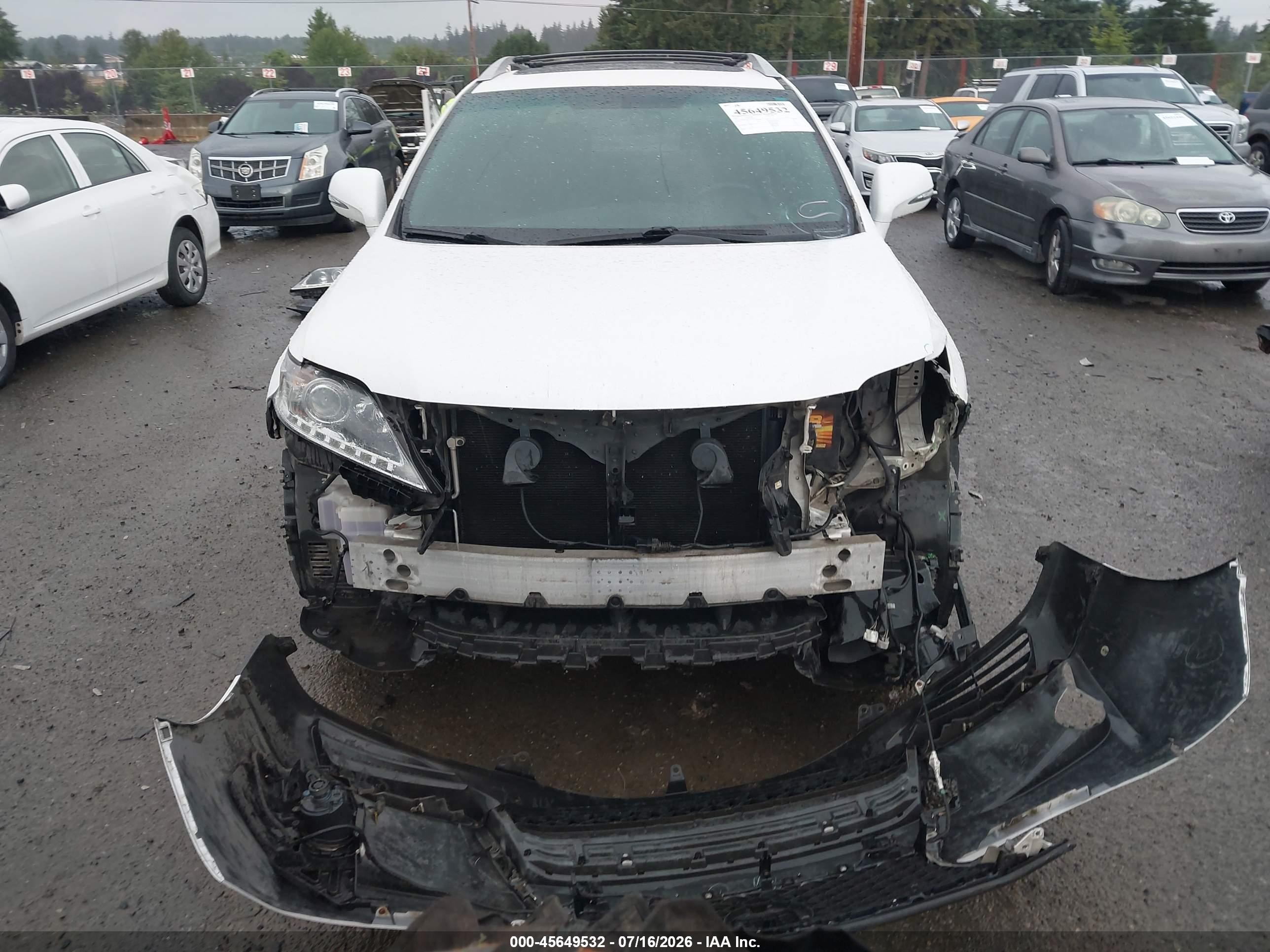 2013 Lexus Rx 350 F Sport White vin: 2T2BK1BA4DC182811