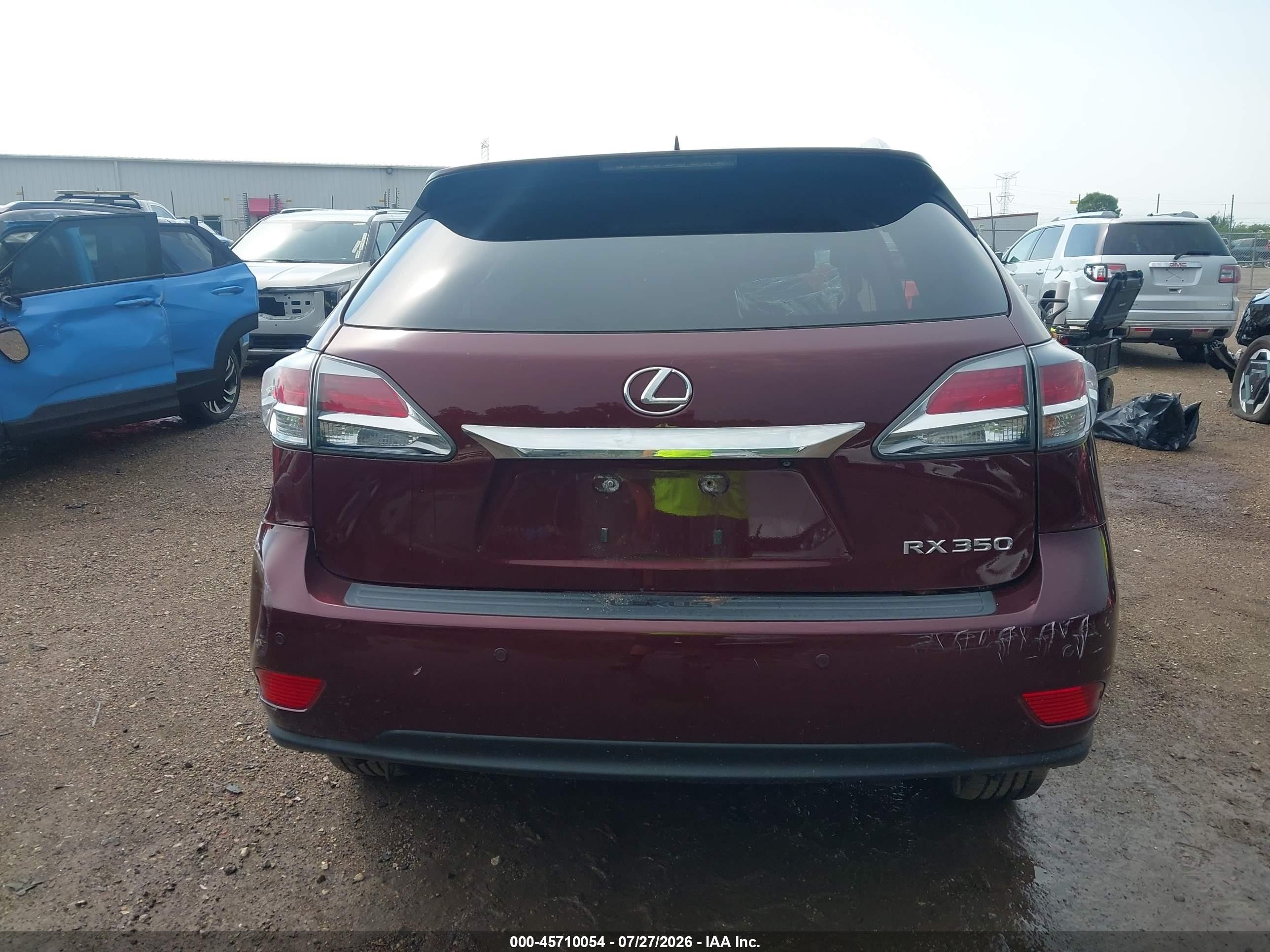 2013 Lexus Rx 350   Maroon vin: 2T2BK1BA4DC197891