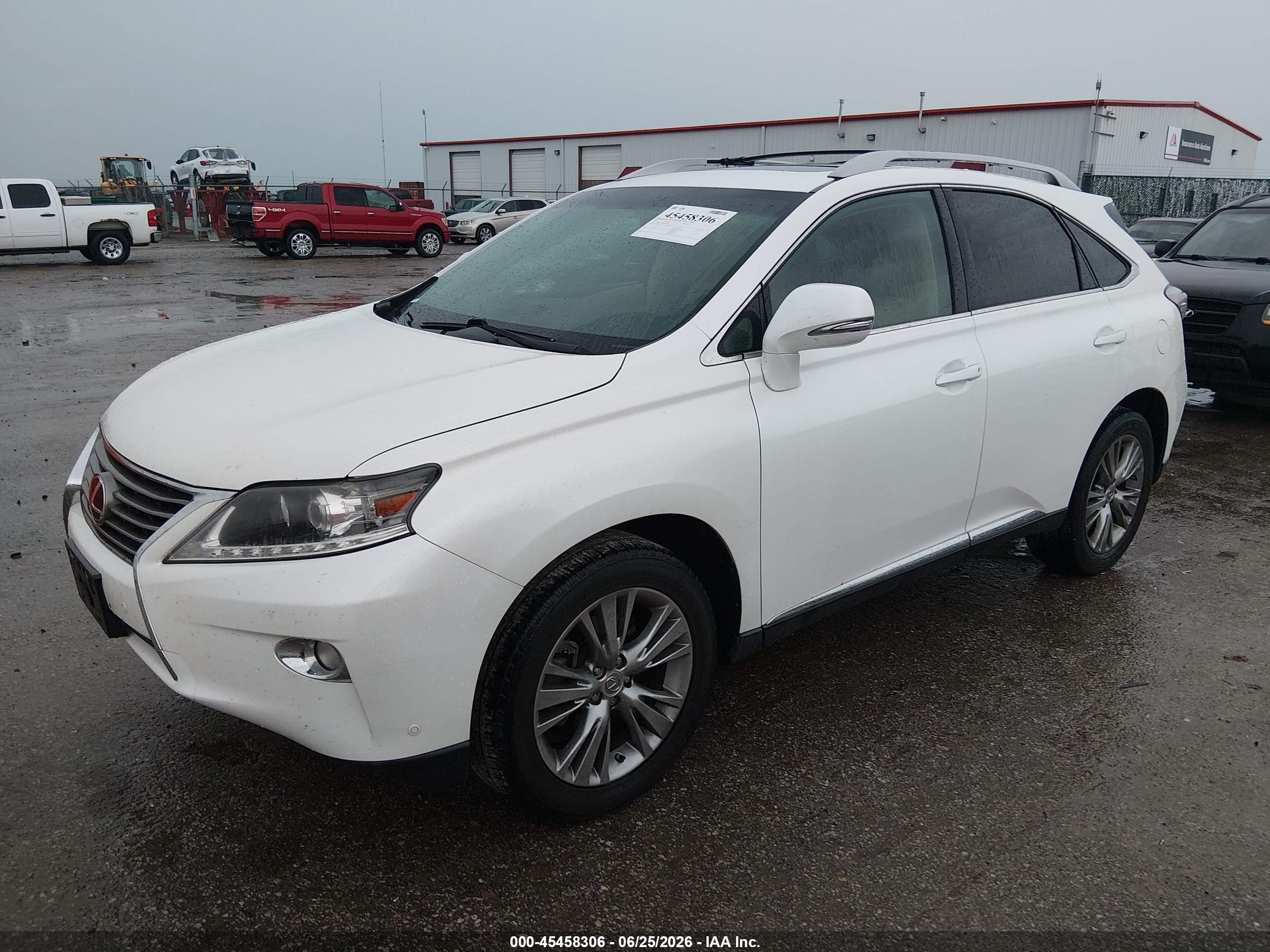2013 Lexus Rx 350 White vin: 2T2BK1BA4DC212664