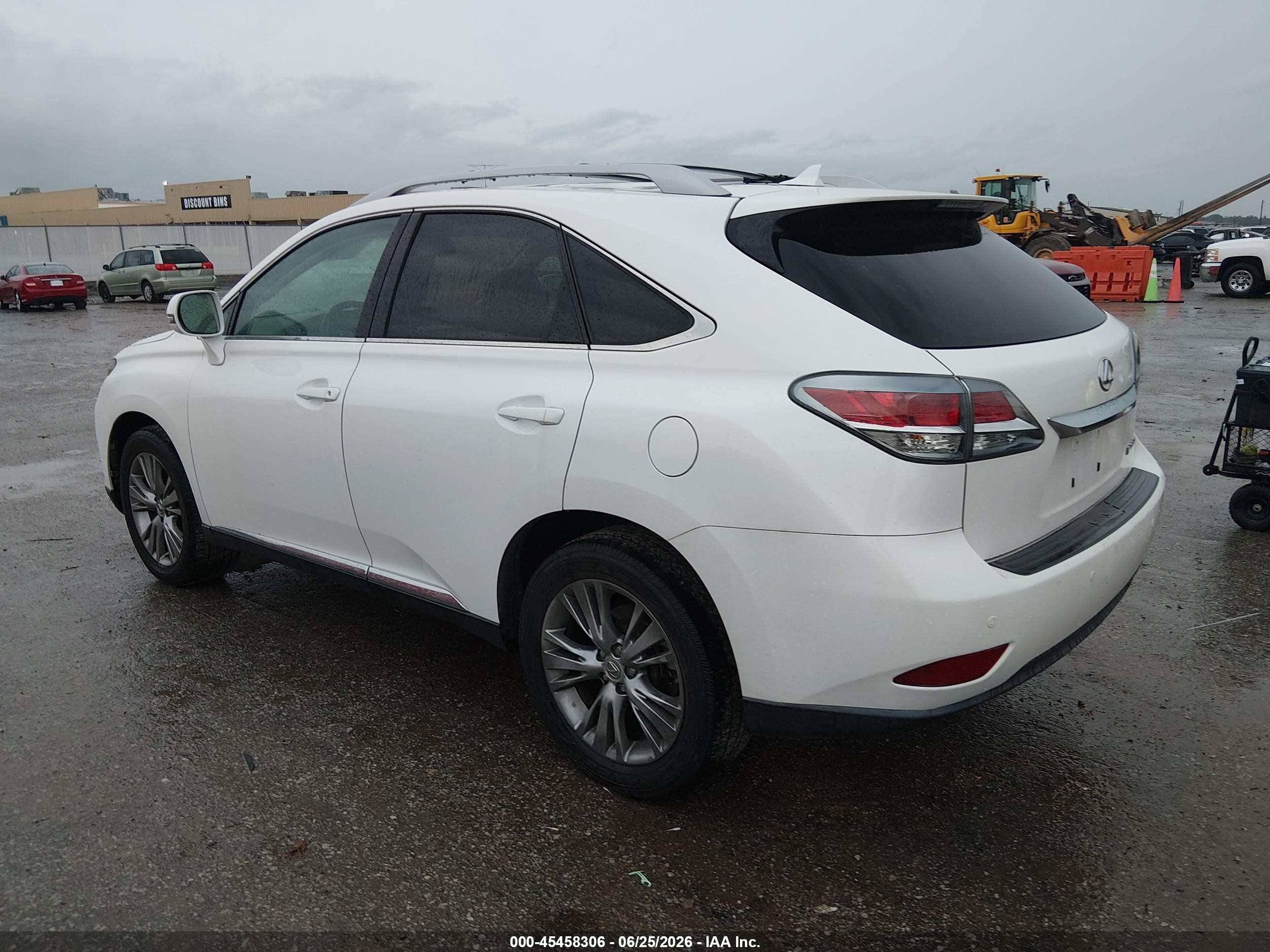 2013 Lexus Rx 350 White vin: 2T2BK1BA4DC212664