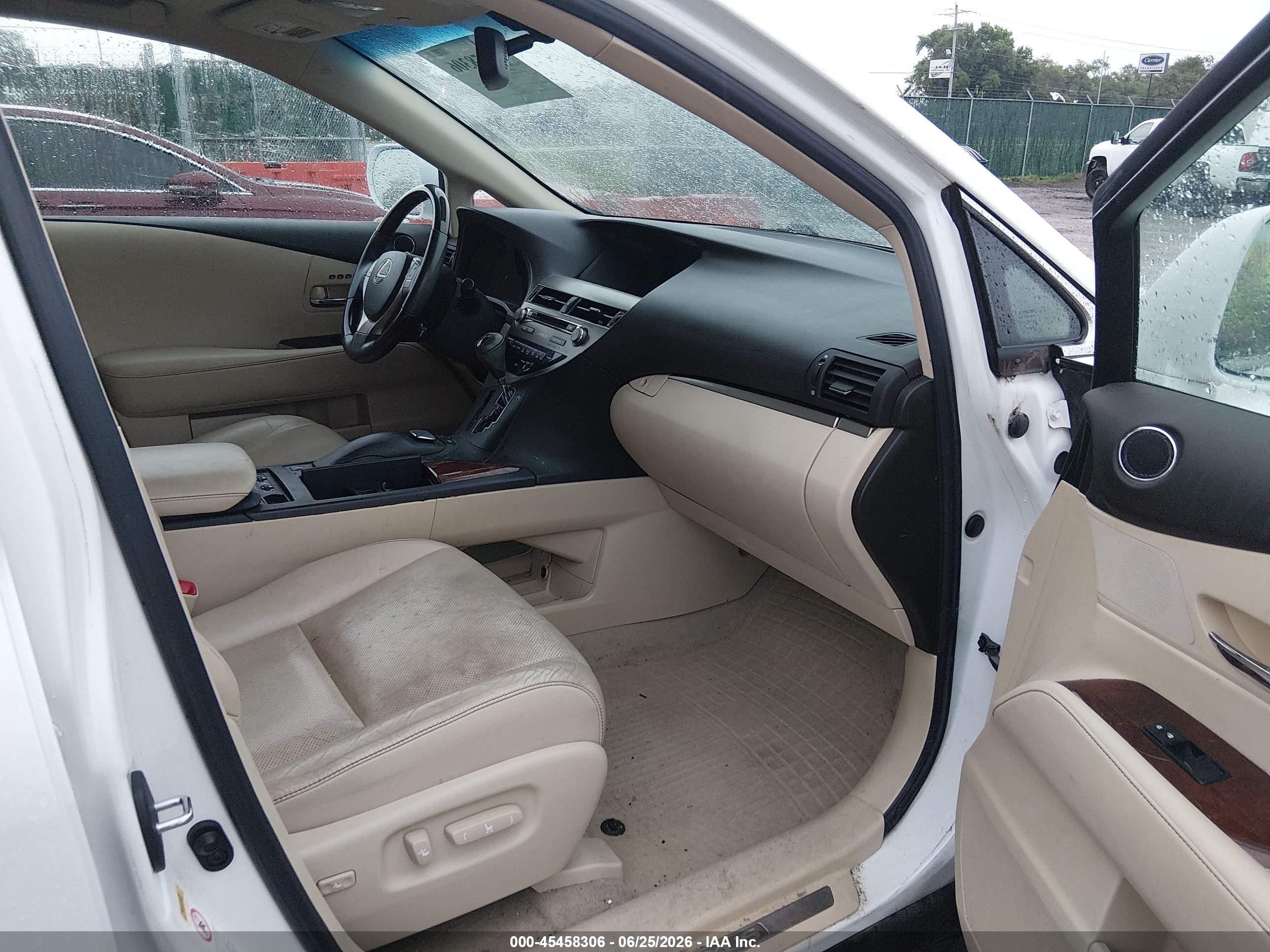 2013 Lexus Rx 350 White vin: 2T2BK1BA4DC212664