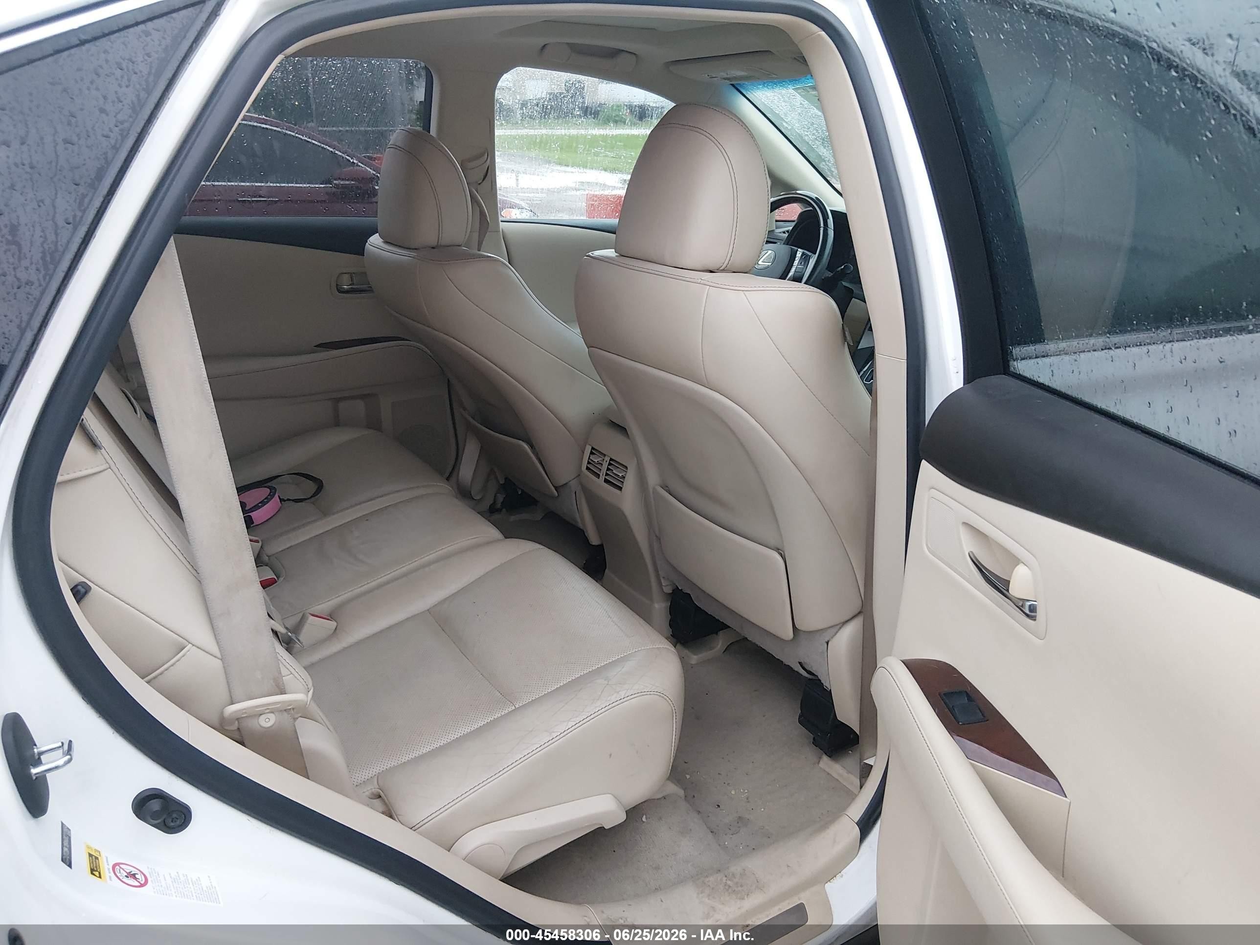 2013 Lexus Rx 350 White vin: 2T2BK1BA4DC212664