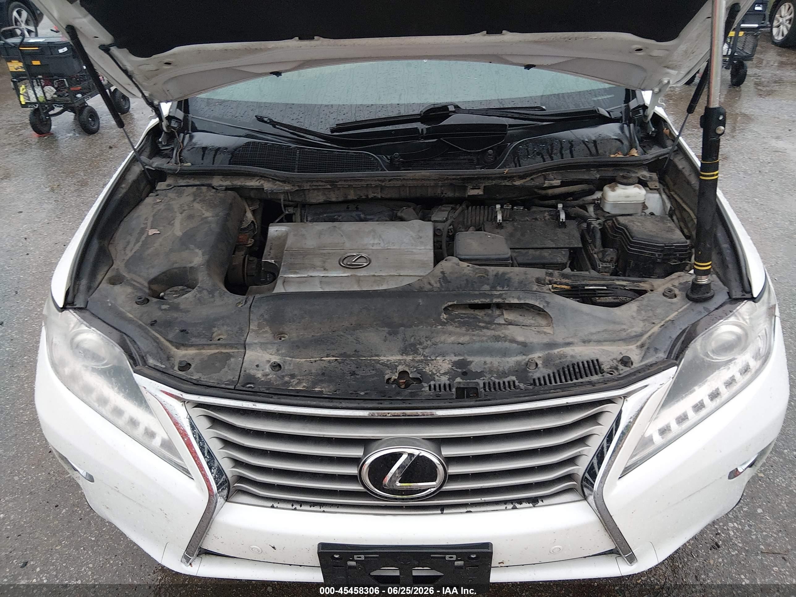 2013 Lexus Rx 350 White vin: 2T2BK1BA4DC212664