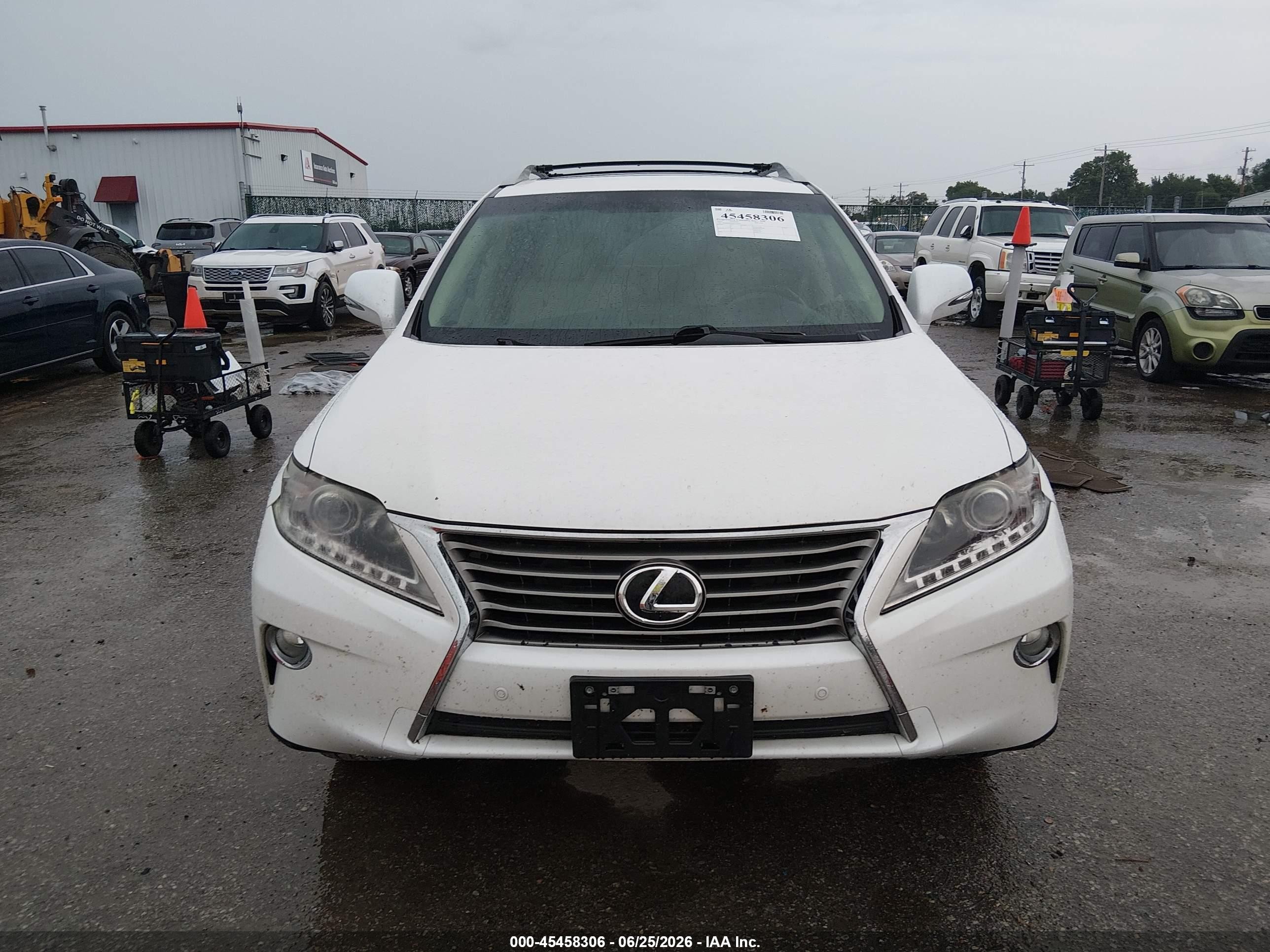 2013 Lexus Rx 350 White vin: 2T2BK1BA4DC212664