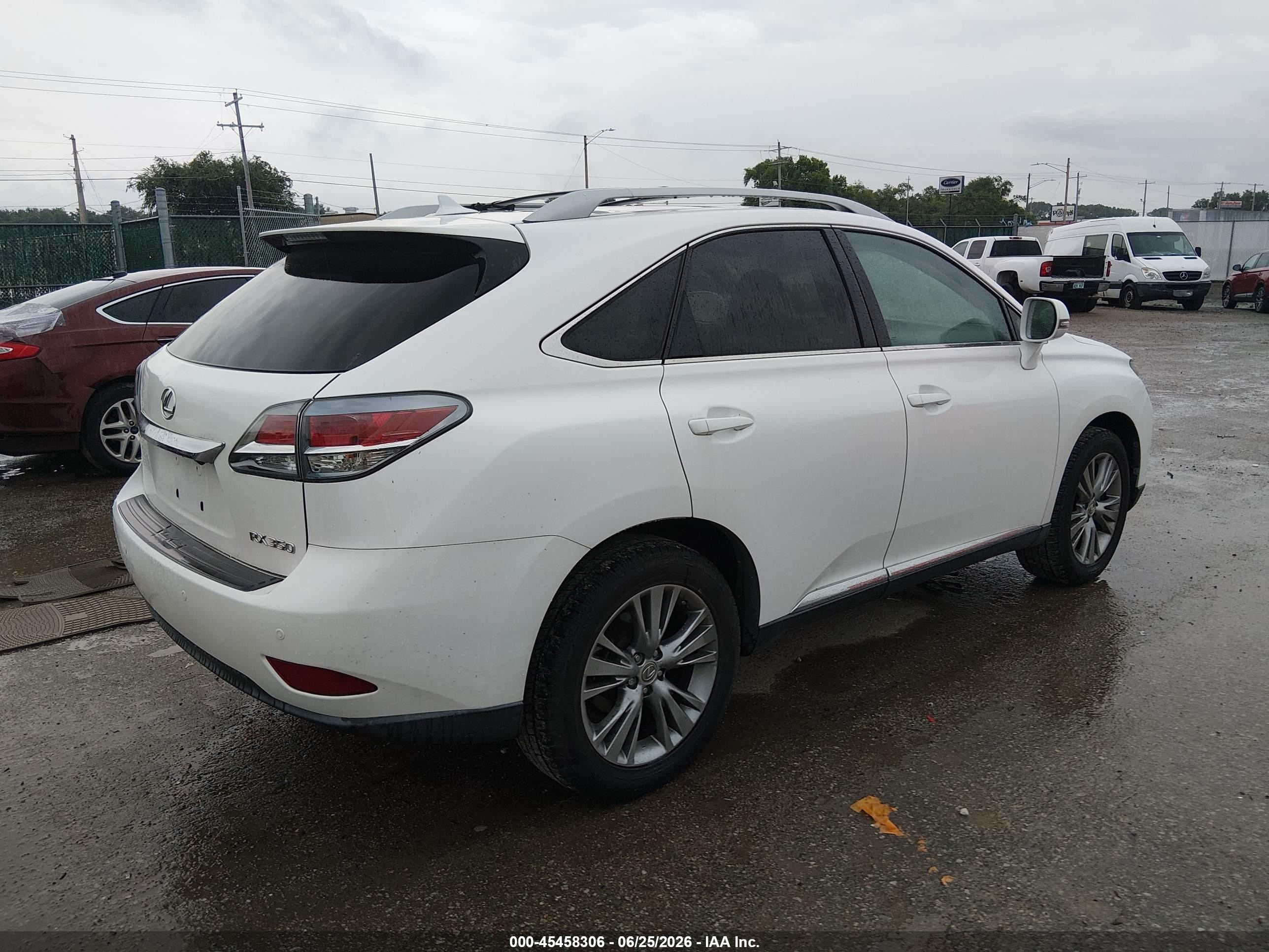 2013 Lexus Rx 350 White vin: 2T2BK1BA4DC212664
