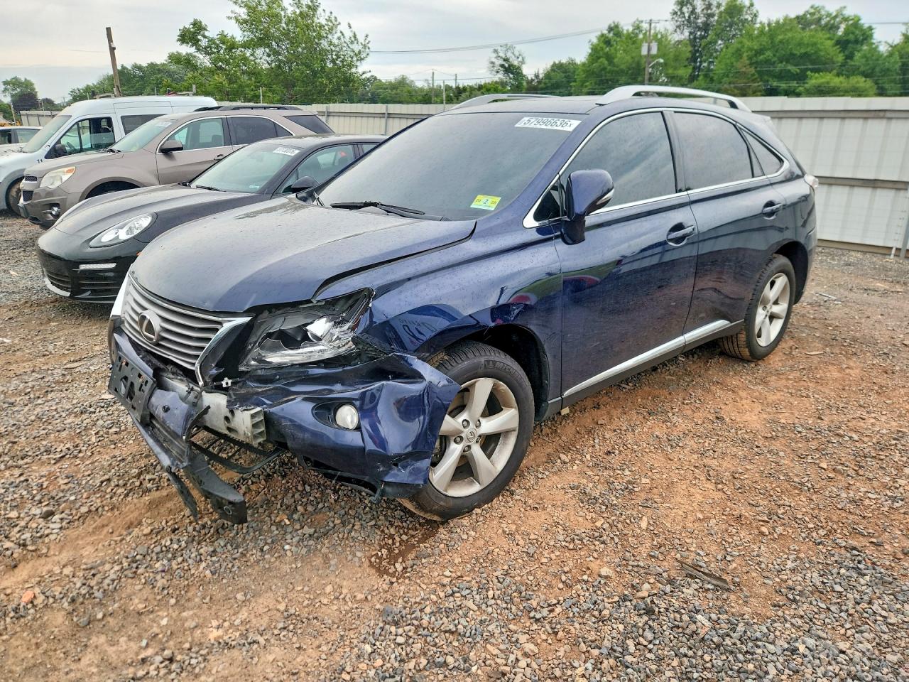 2014 Lexus Rx 350 Base Blue vin: 2T2BK1BA4EC230843