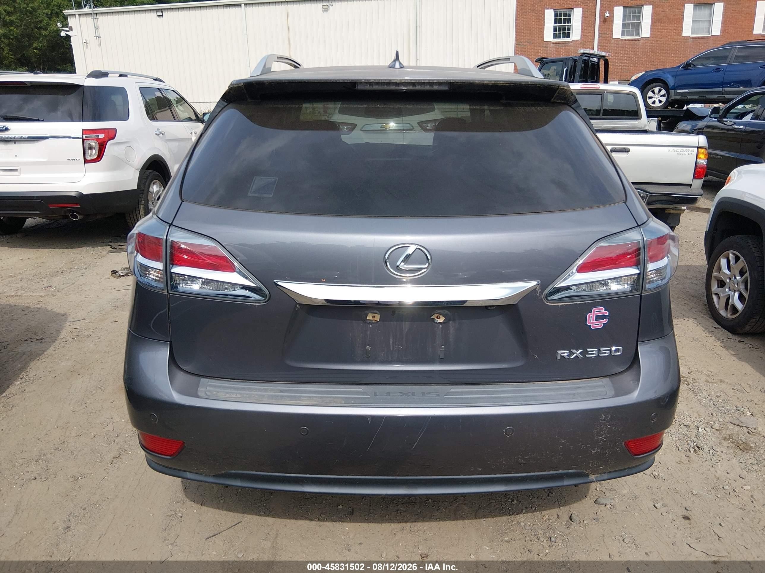 2015 Lexus Rx 350   Gray vin: 2T2BK1BA4FC264184