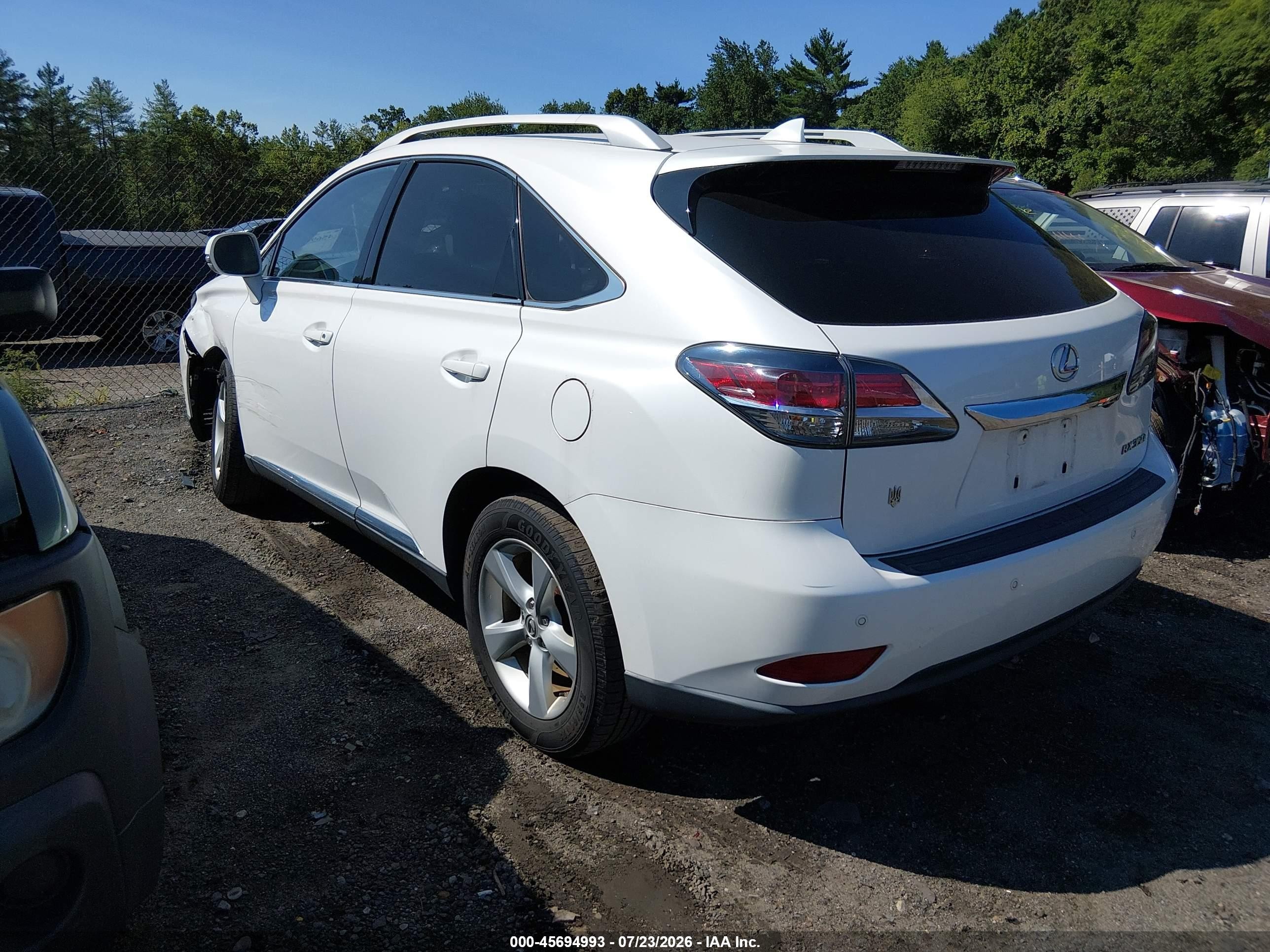 2015 Lexus Rx 350   Белый vin: 2T2BK1BA4FC266582
