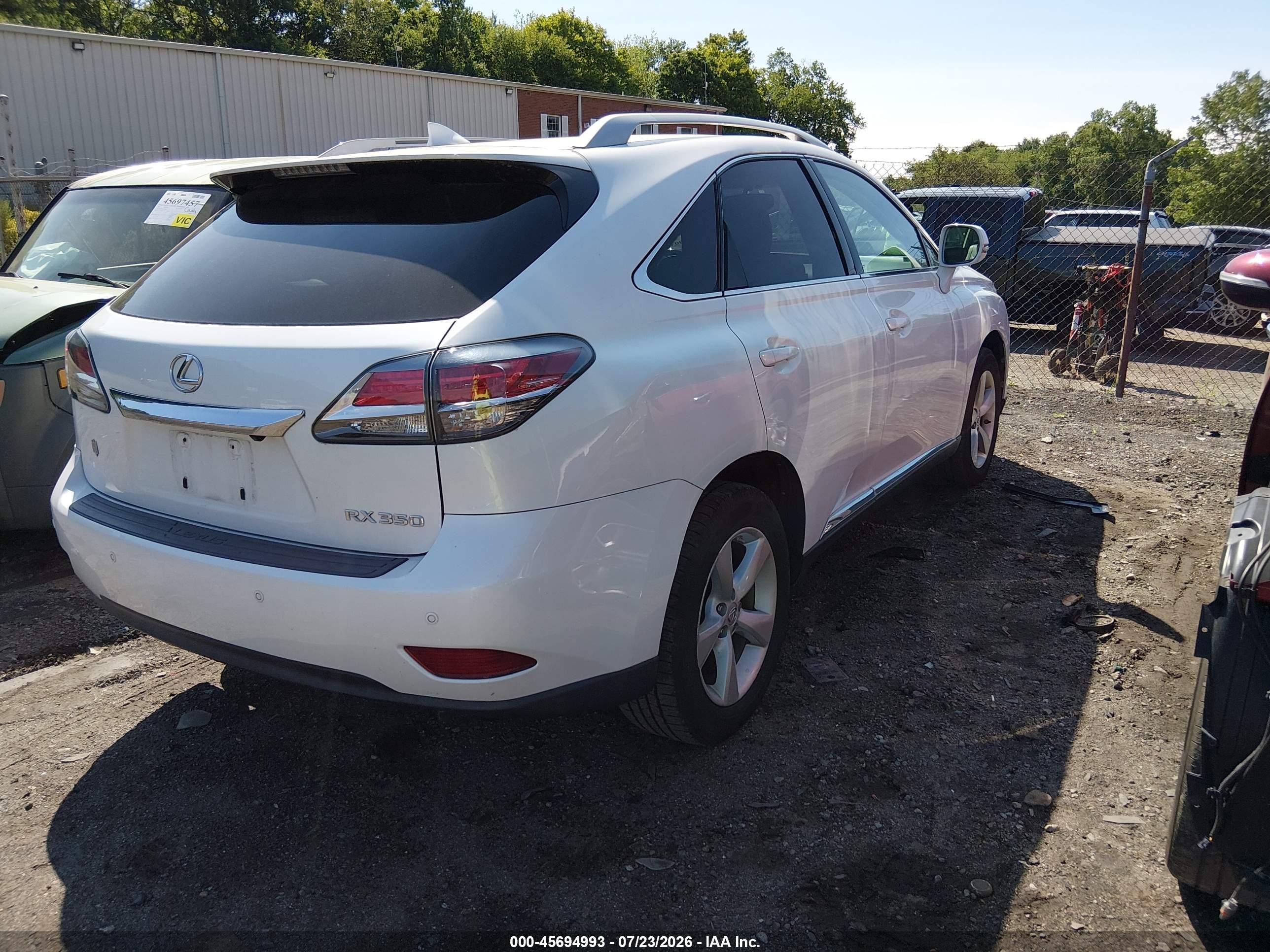 2015 Lexus Rx 350   Белый vin: 2T2BK1BA4FC266582