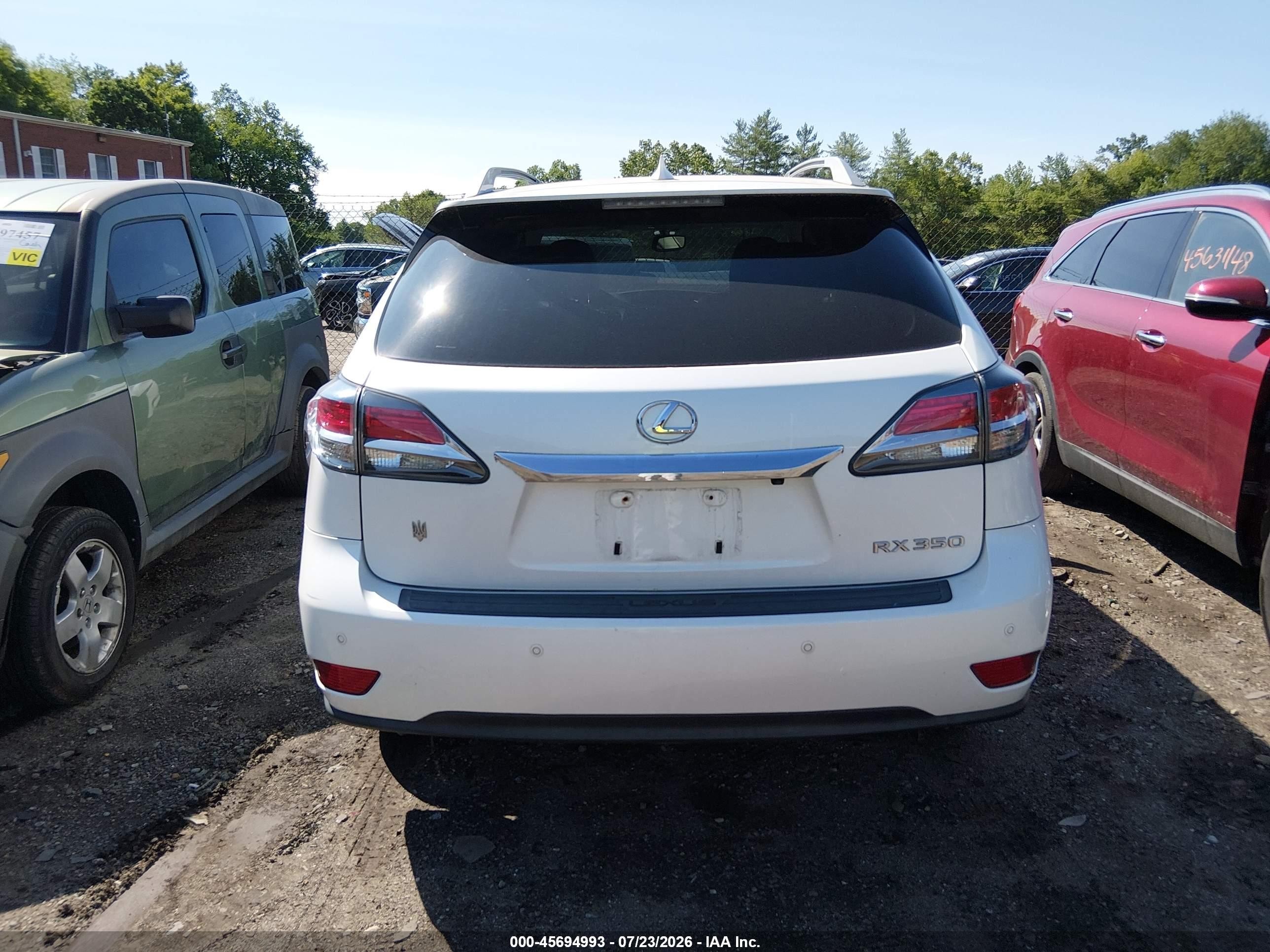 2015 Lexus Rx 350   Белый vin: 2T2BK1BA4FC266582