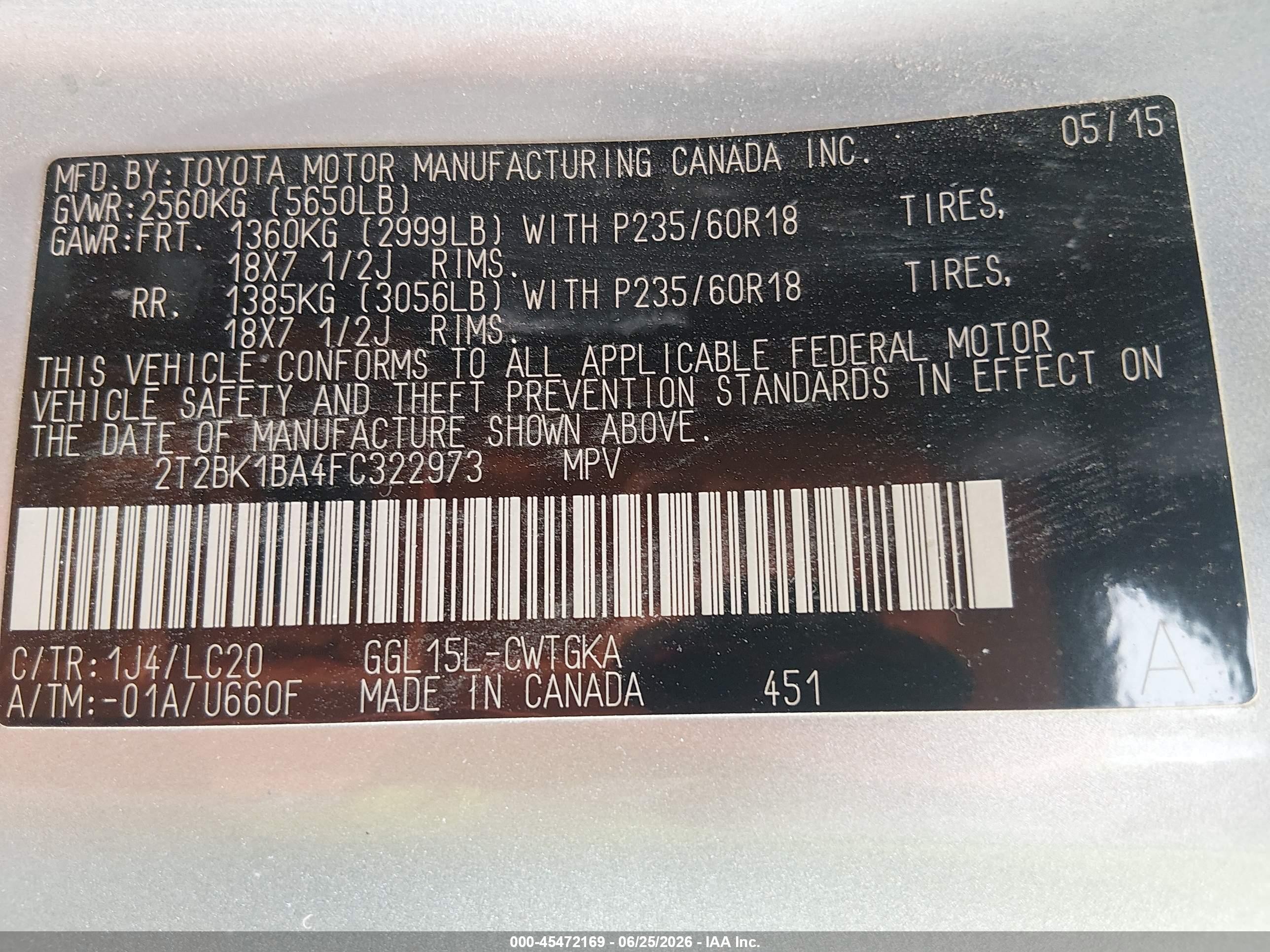 2015 Lexus Rx 350   Silver vin: 2T2BK1BA4FC322973