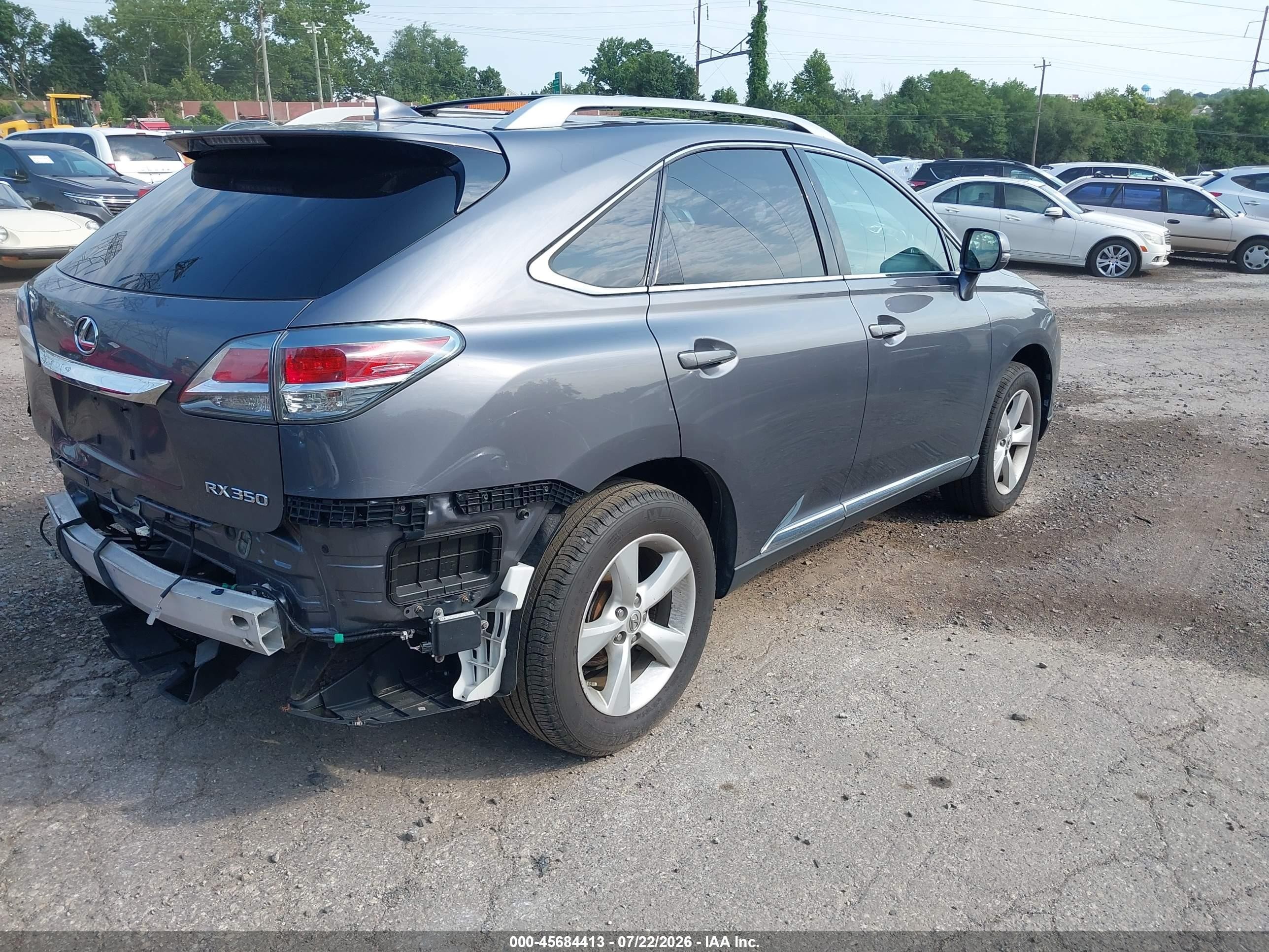 2015 Lexus Rx 350   Gray vin: 2T2BK1BA4FC323184