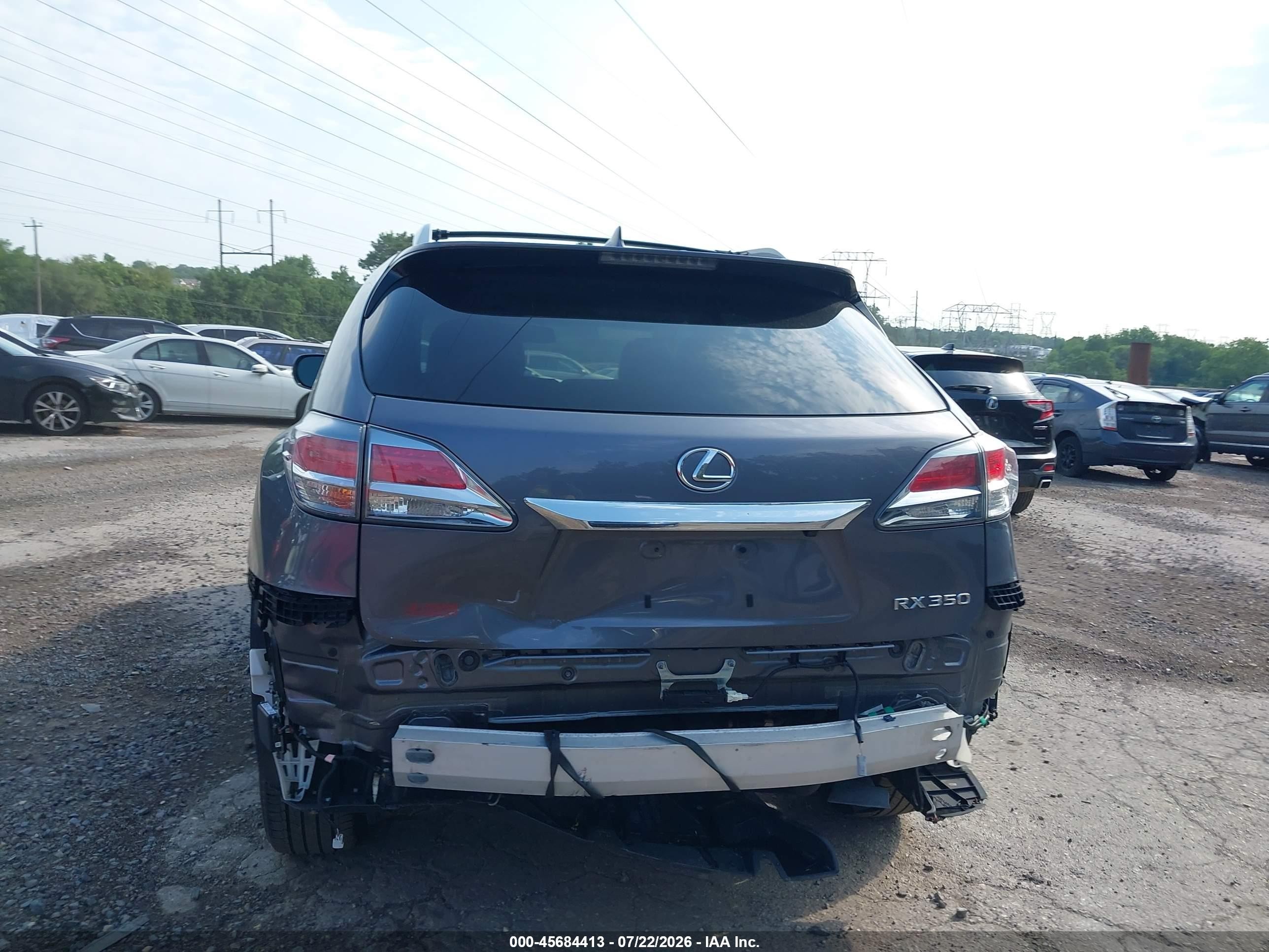 2015 Lexus Rx 350   Gray vin: 2T2BK1BA4FC323184
