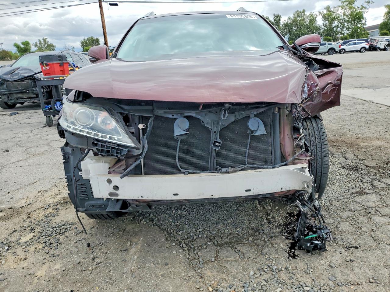 2015 Lexus Rx 350 Base Темно-бордовый vin: 2T2BK1BA4FC331401