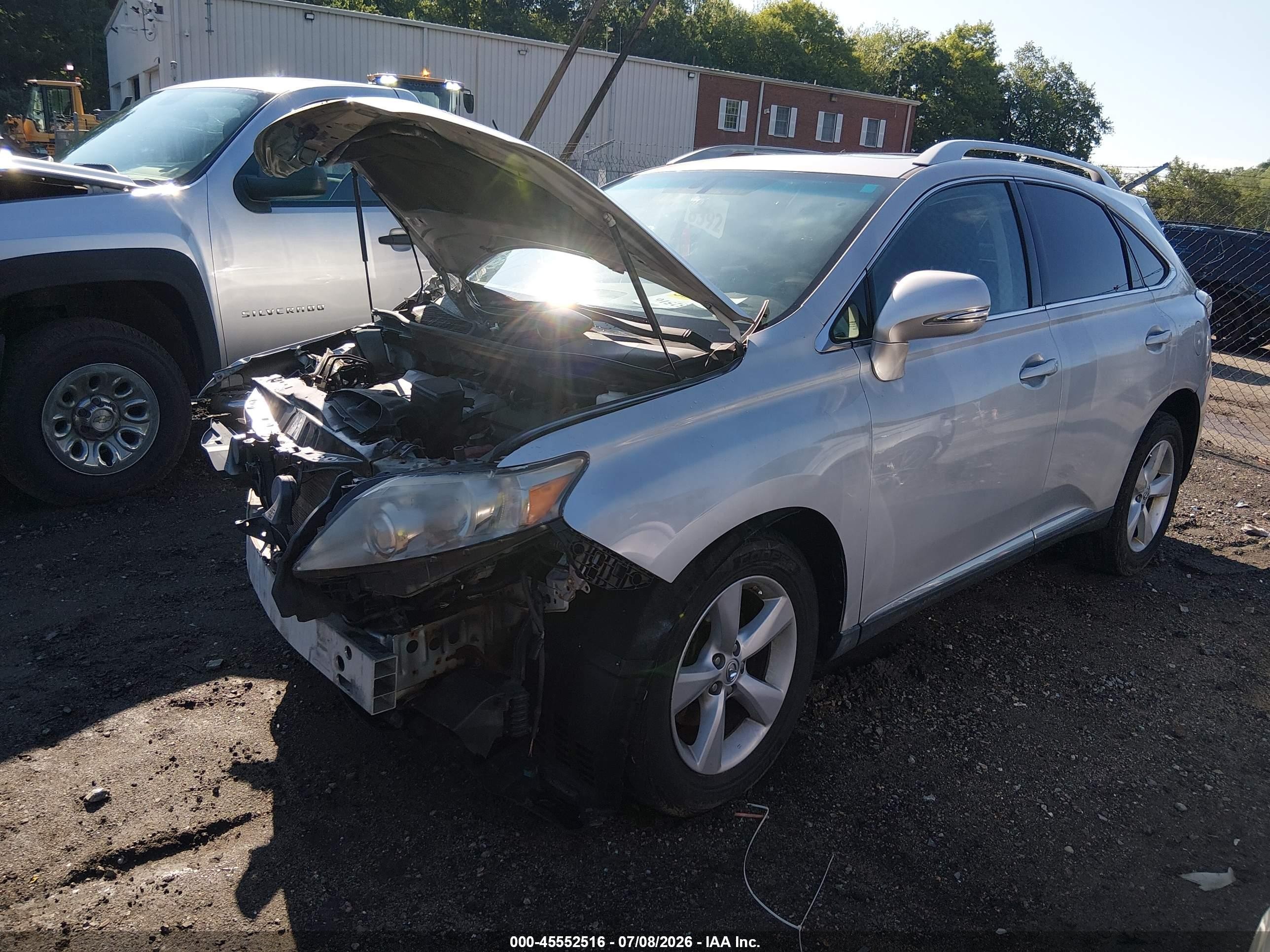 2010 Lexus Rx 350   Silver vin: 2T2BK1BA5AC007804