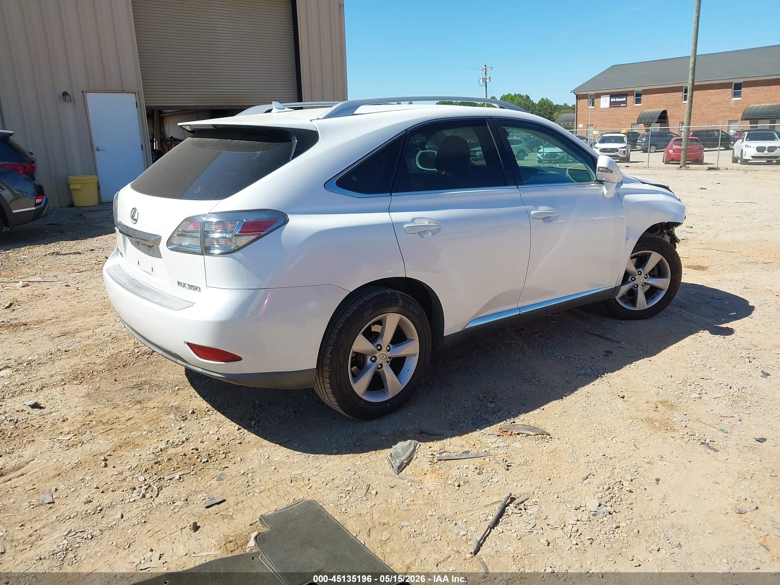 2010 Lexus Rx 350   White vin: 2T2BK1BA5AC010847
