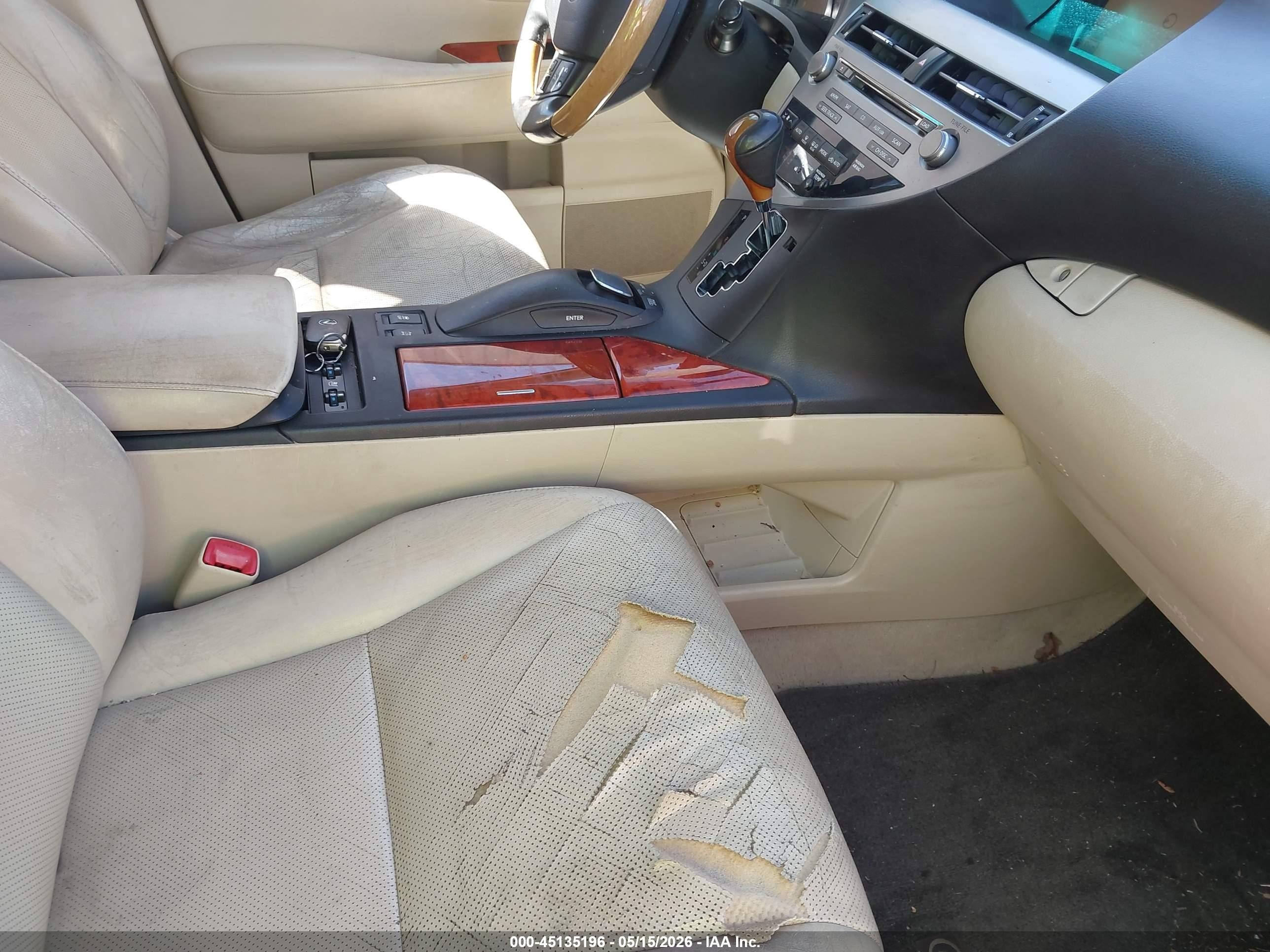 2010 Lexus Rx 350   White vin: 2T2BK1BA5AC010847