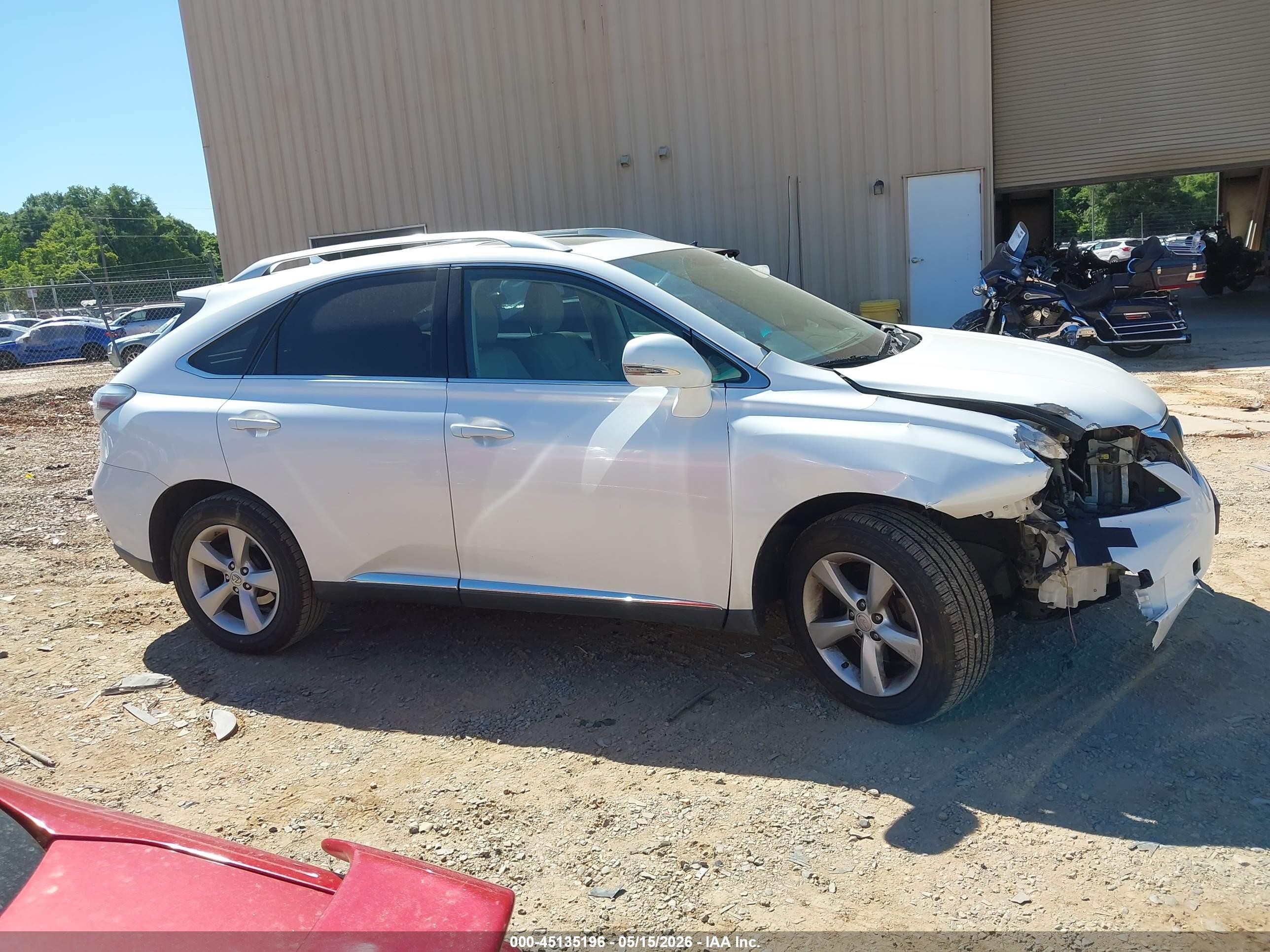 2010 Lexus Rx 350   White vin: 2T2BK1BA5AC010847