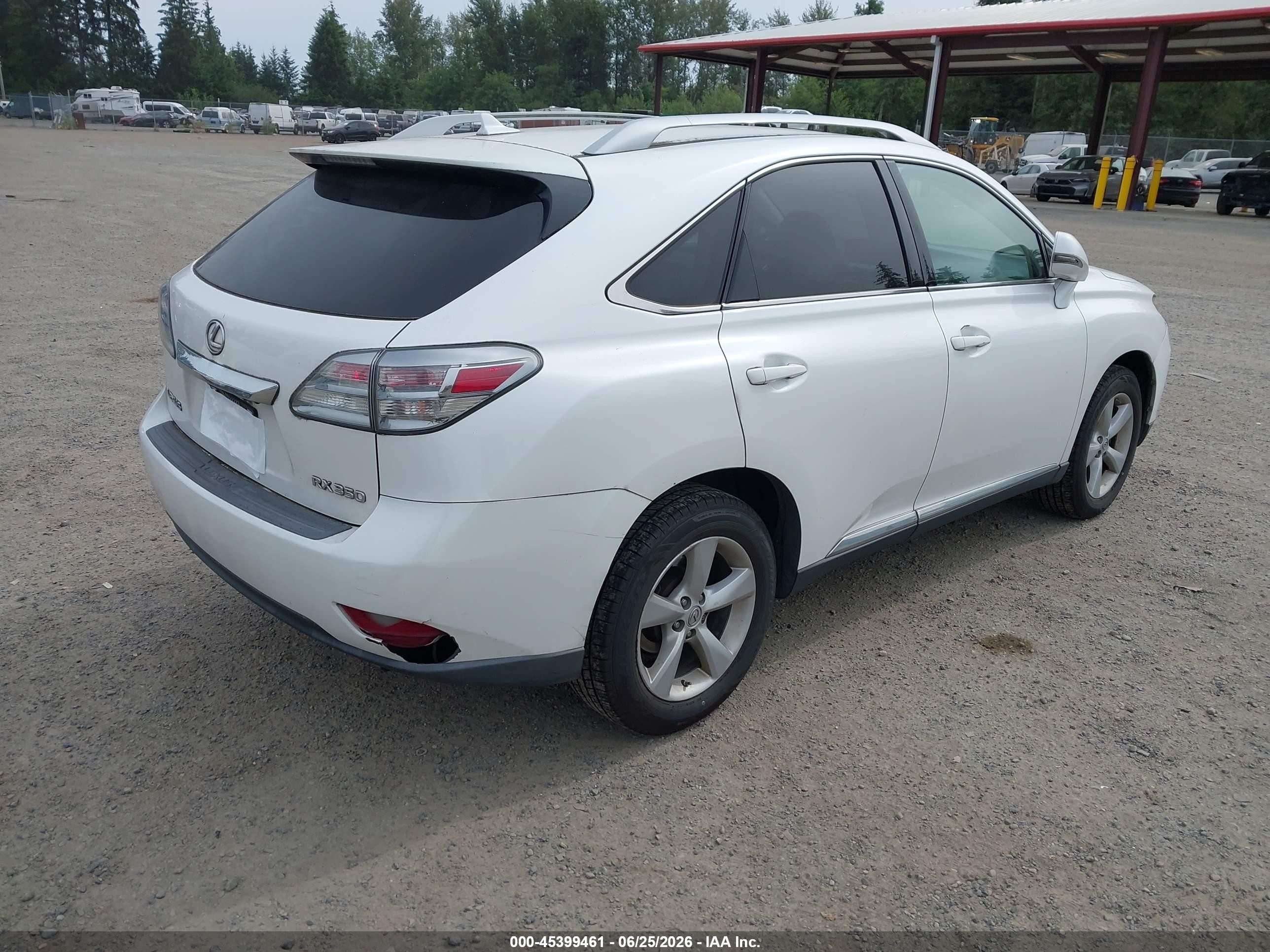 2010 Lexus Rx 350   White vin: 2T2BK1BA5AC015403