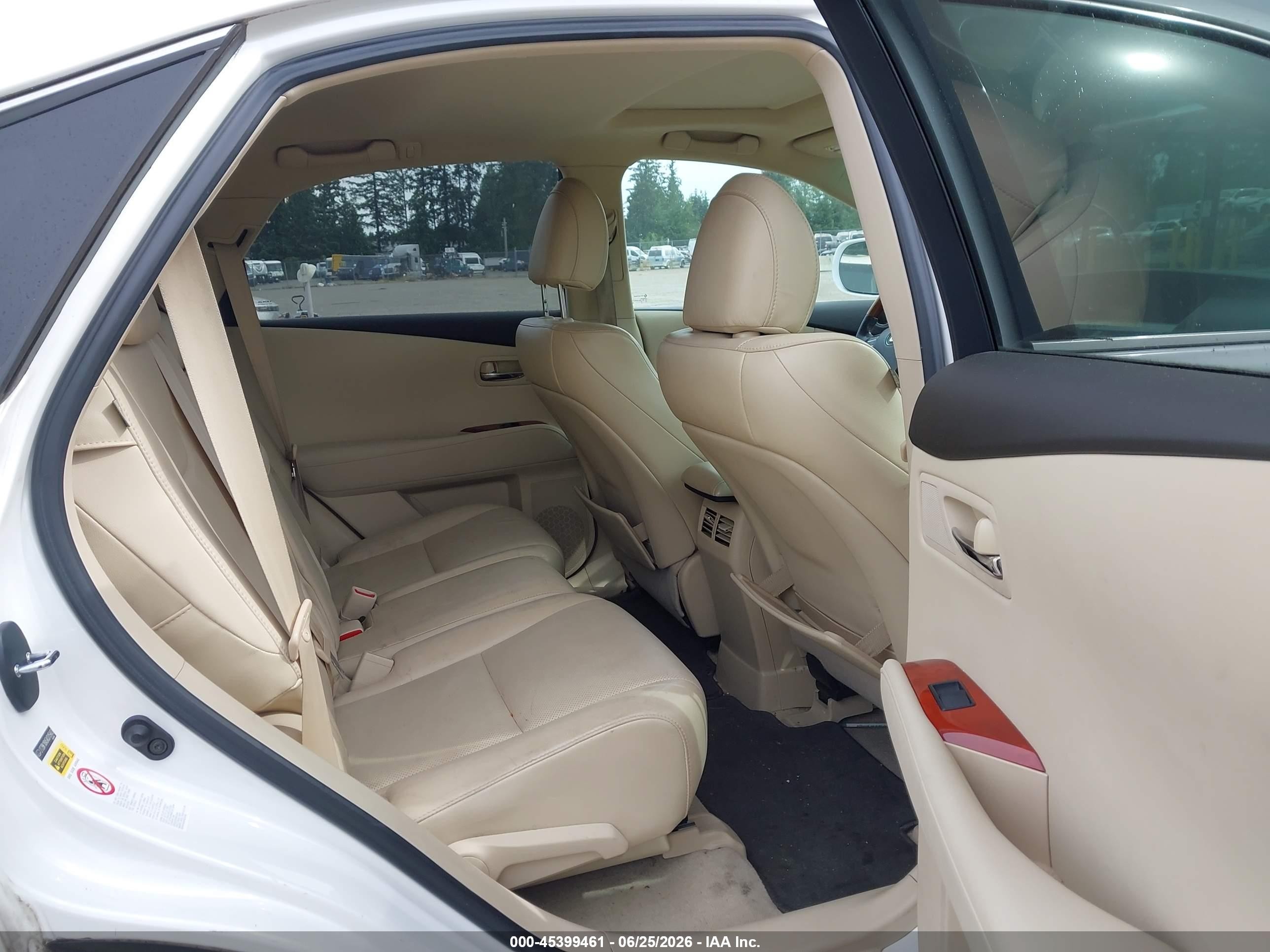 2010 Lexus Rx 350   White vin: 2T2BK1BA5AC015403