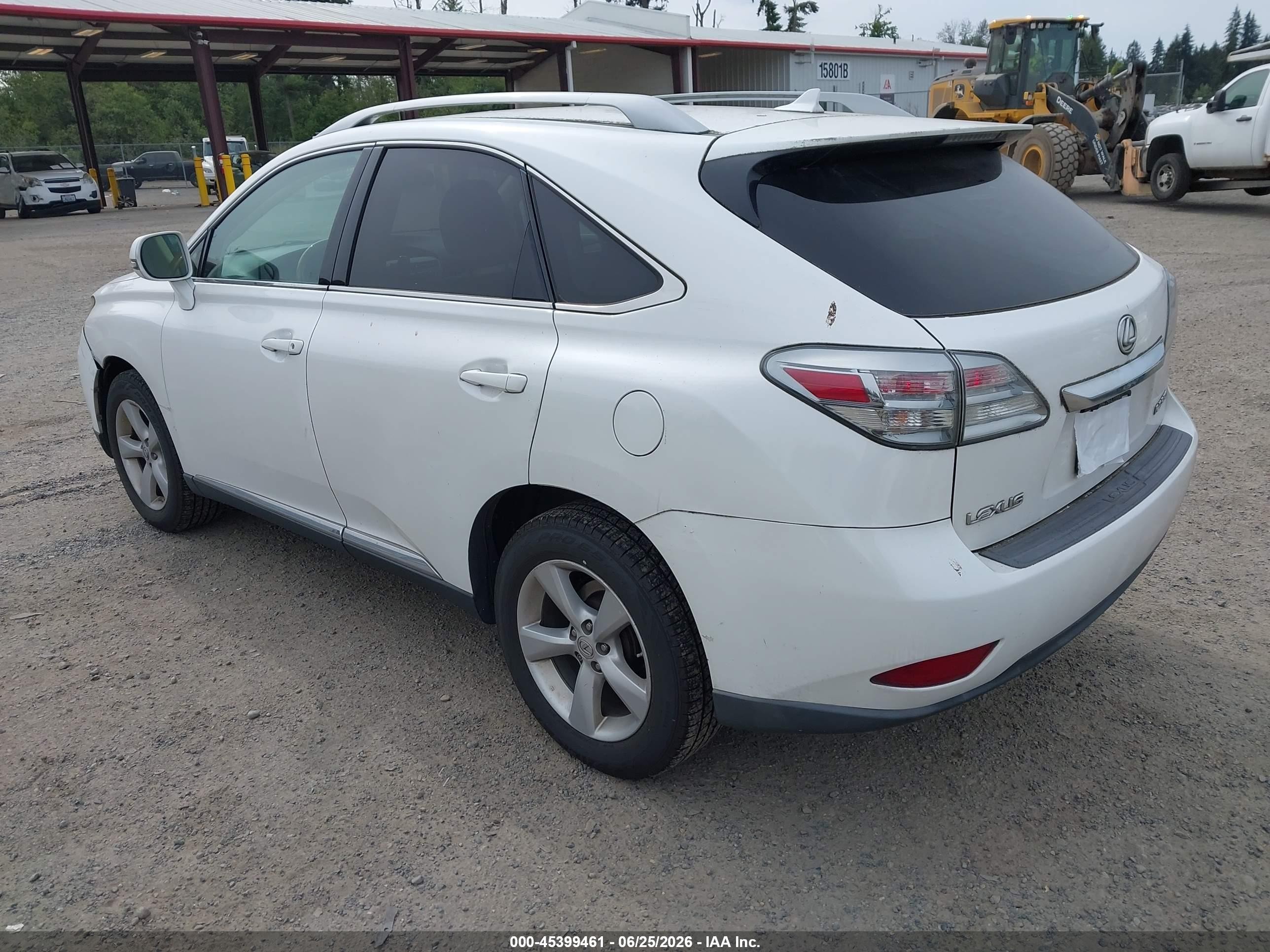 2010 Lexus Rx 350   White vin: 2T2BK1BA5AC015403