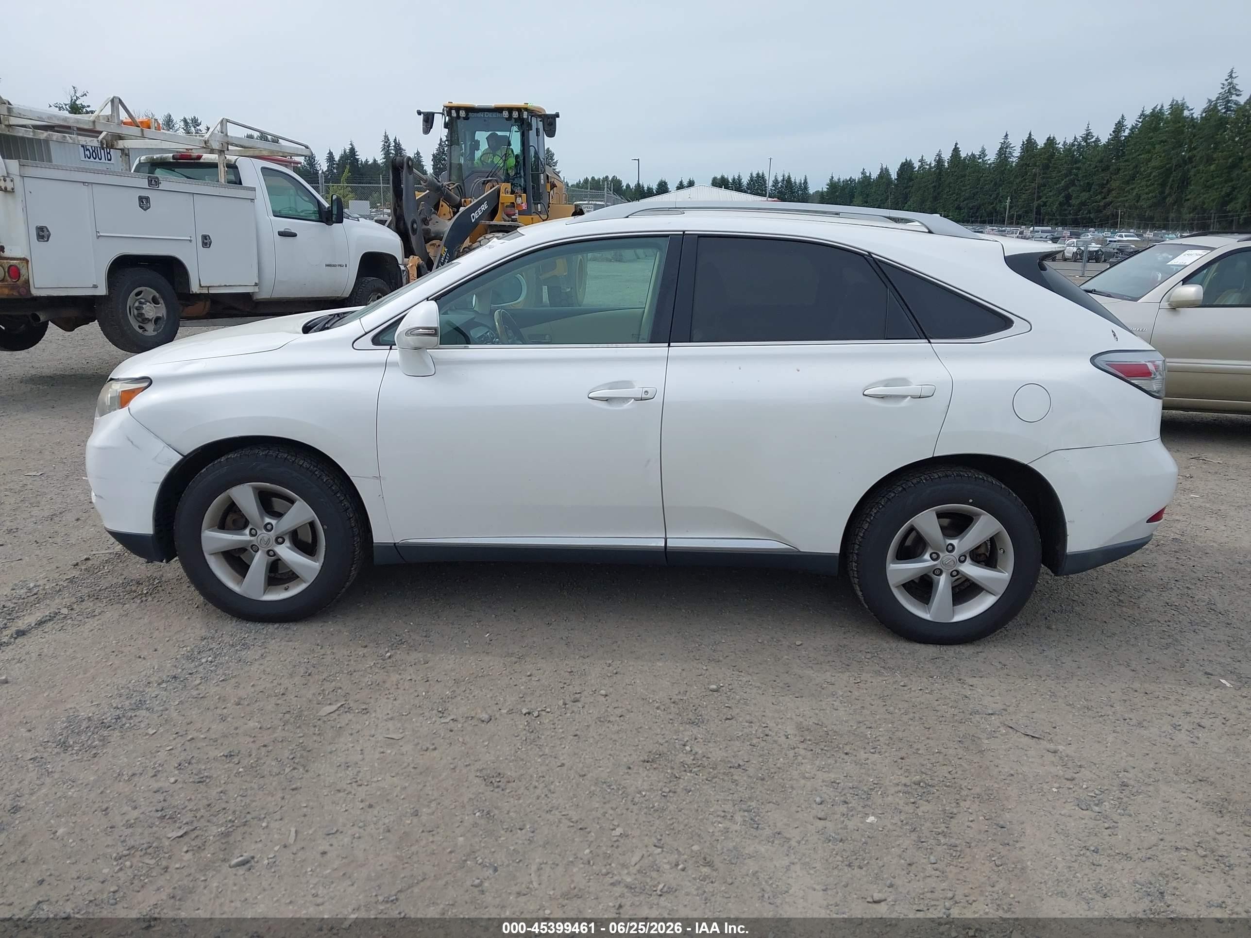 2010 Lexus Rx 350   White vin: 2T2BK1BA5AC015403