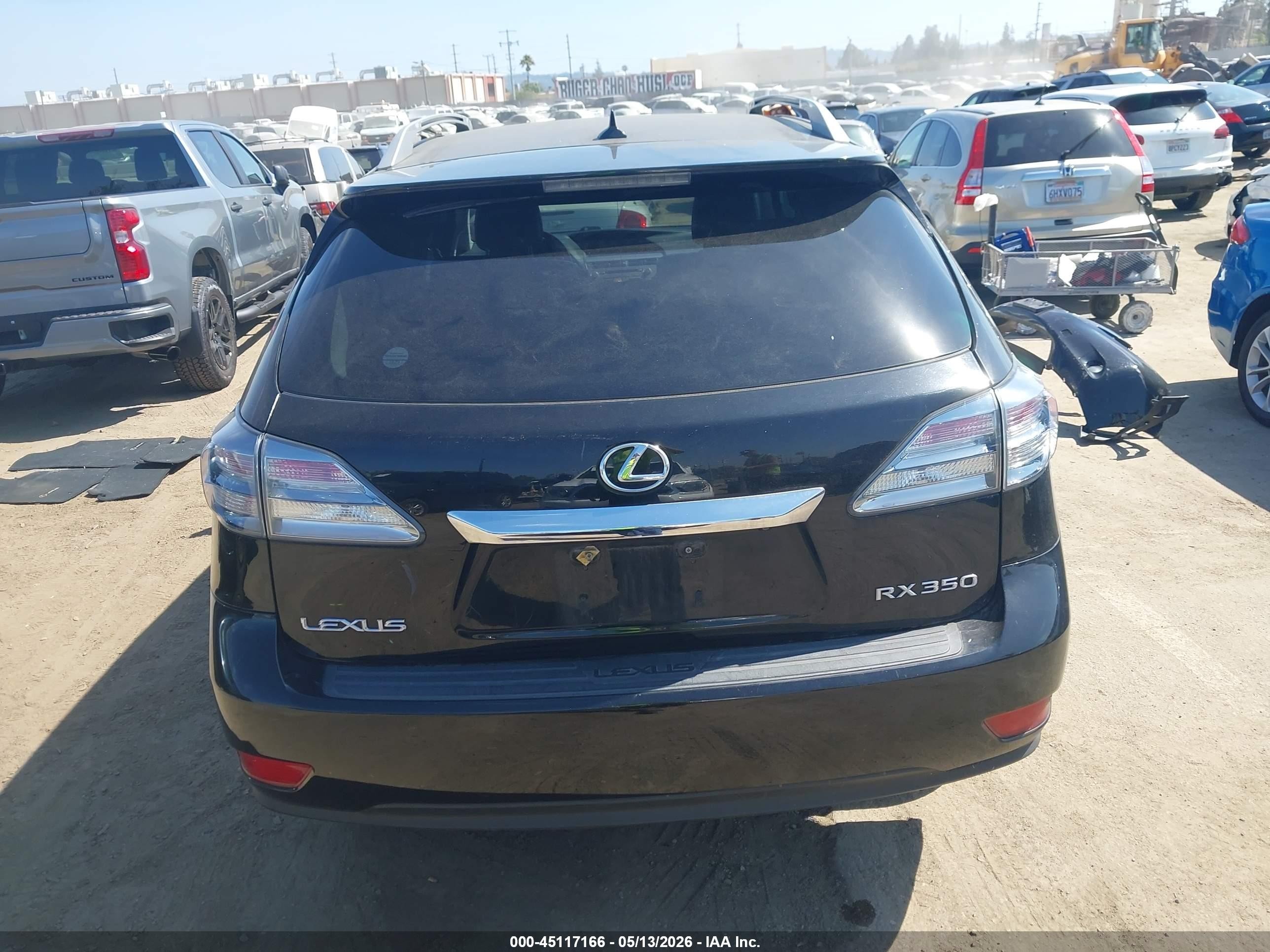 2010 Lexus Rx 350   Black vin: 2T2BK1BA5AC020696