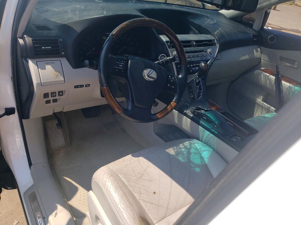 2010 Lexus Rx 350 White vin: 2T2BK1BA5AC023405