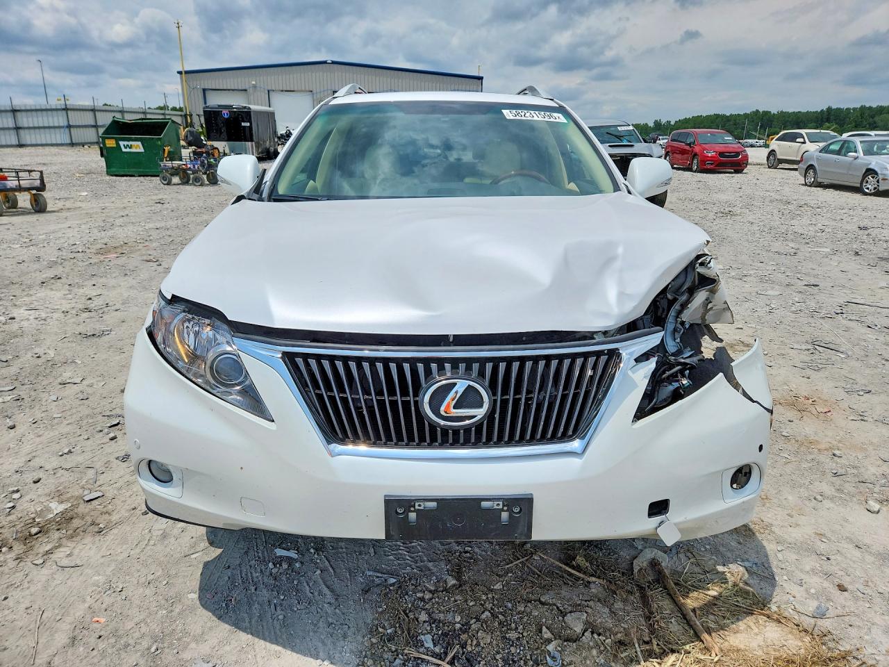 2010 Lexus Rx 350 White vin: 2T2BK1BA5AC067940