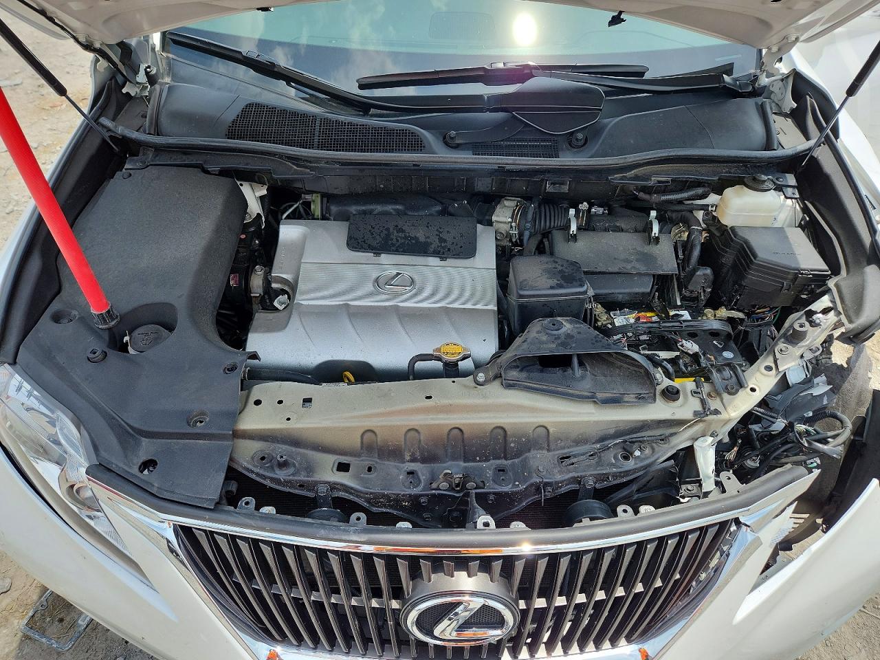 2010 Lexus Rx 350 White vin: 2T2BK1BA5AC067940
